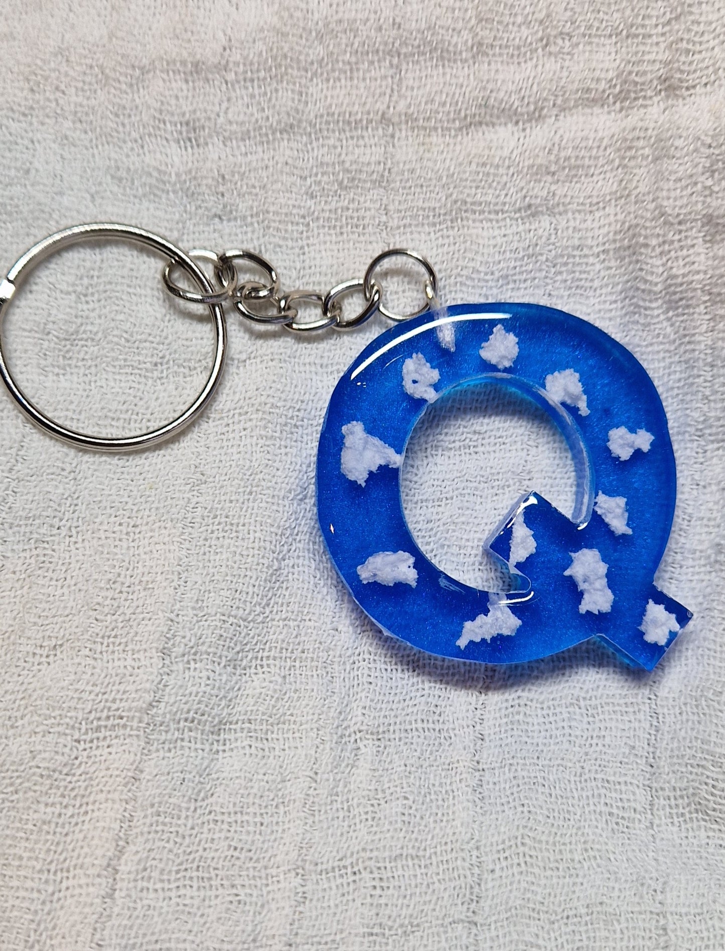 Buchstaben Schlüsselanhänger(Wolken)