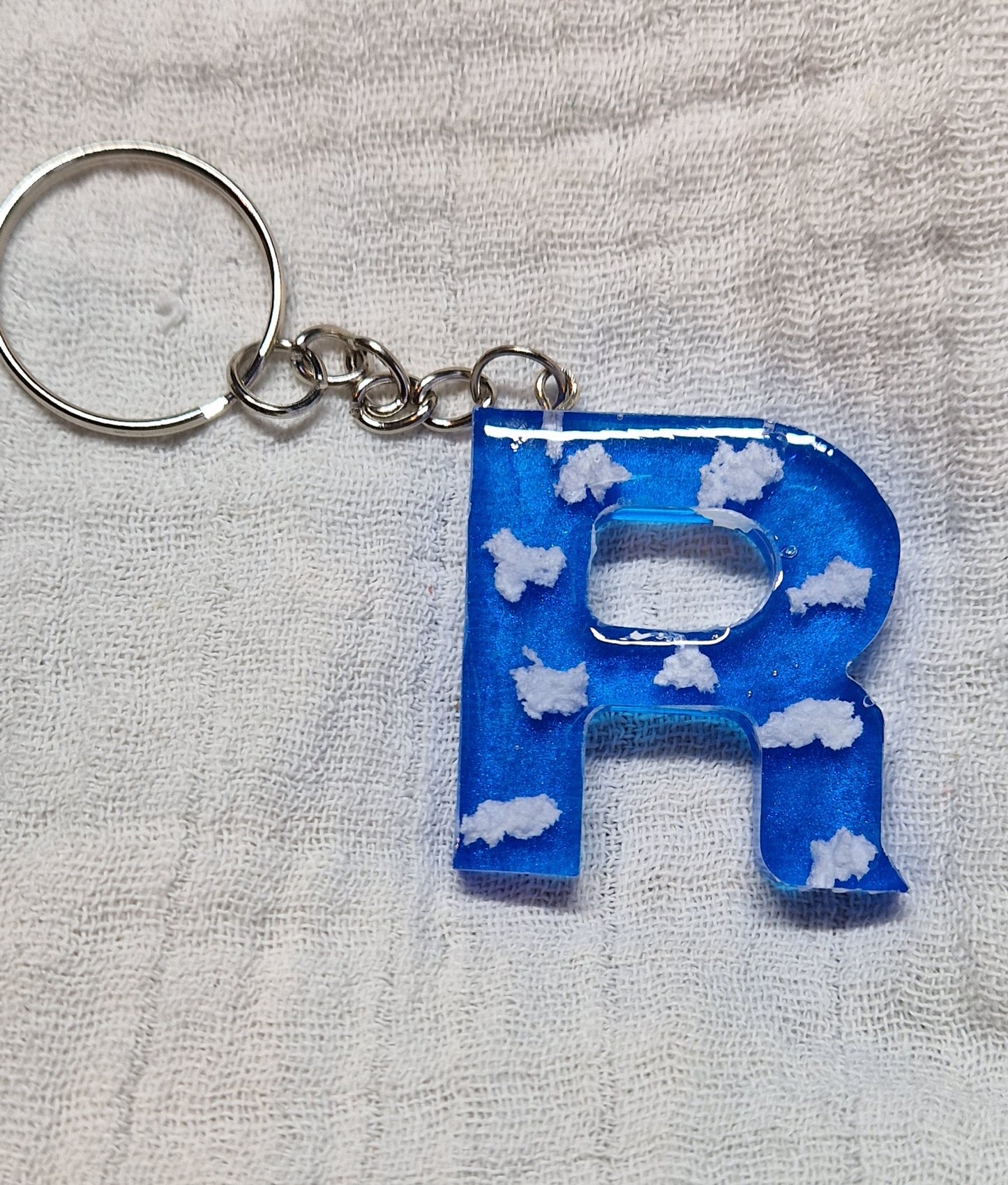 Buchstaben Schlüsselanhänger(Wolken)