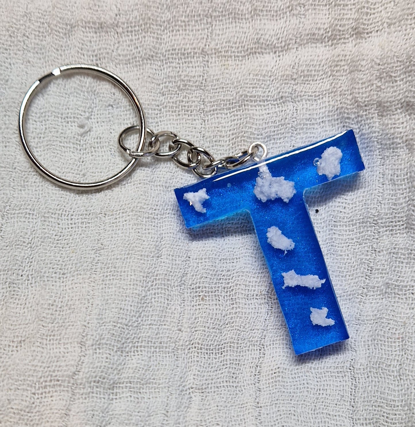 Buchstaben Schlüsselanhänger(Wolken)