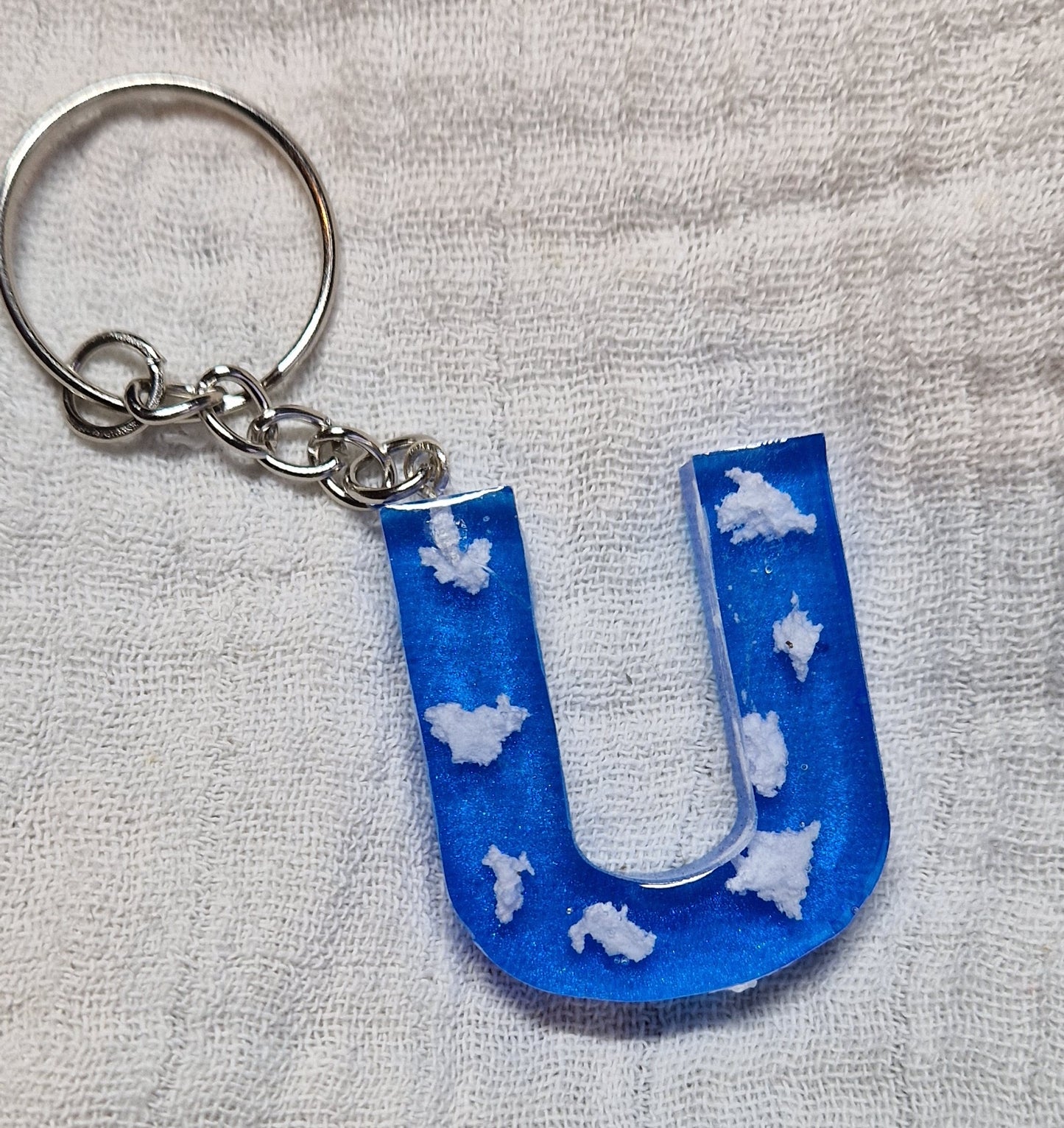 Buchstaben Schlüsselanhänger(Wolken)