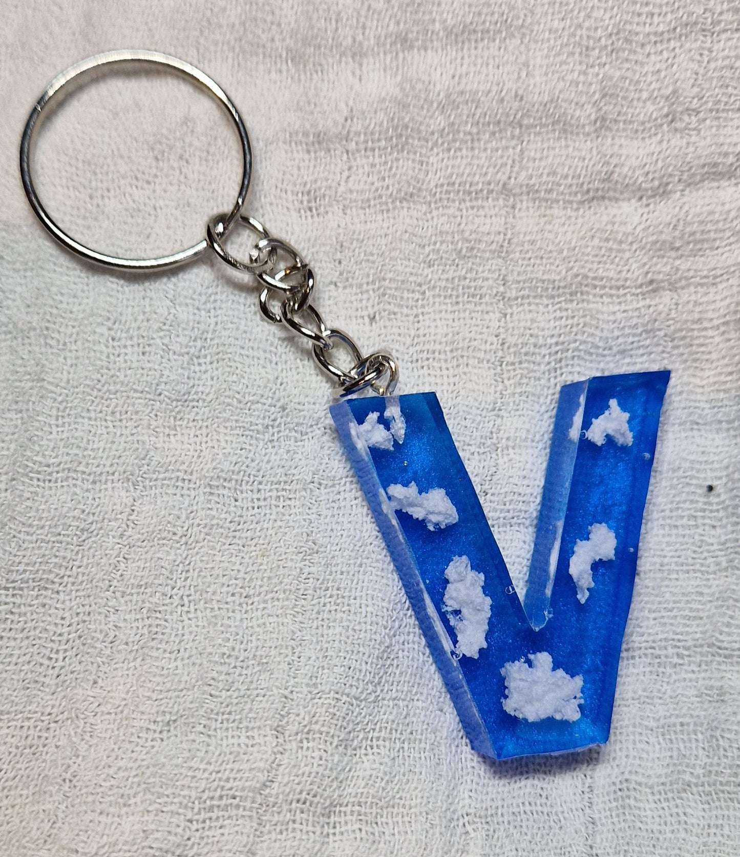 Buchstaben Schlüsselanhänger(Wolken)