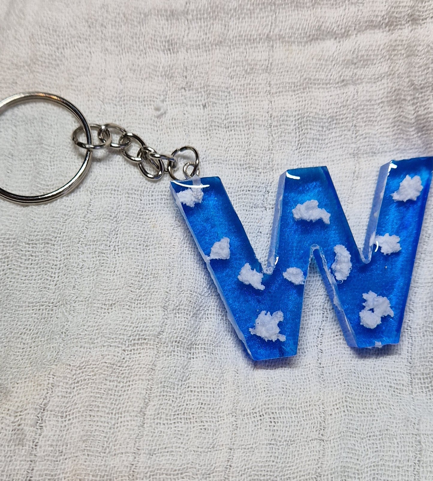 Buchstaben Schlüsselanhänger(Wolken)