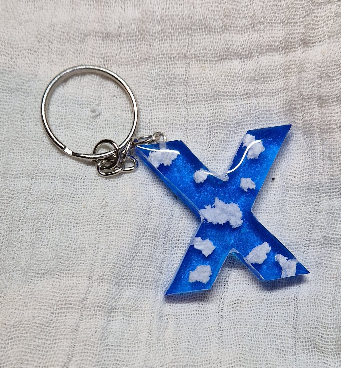 Buchstaben Schlüsselanhänger(Wolken)