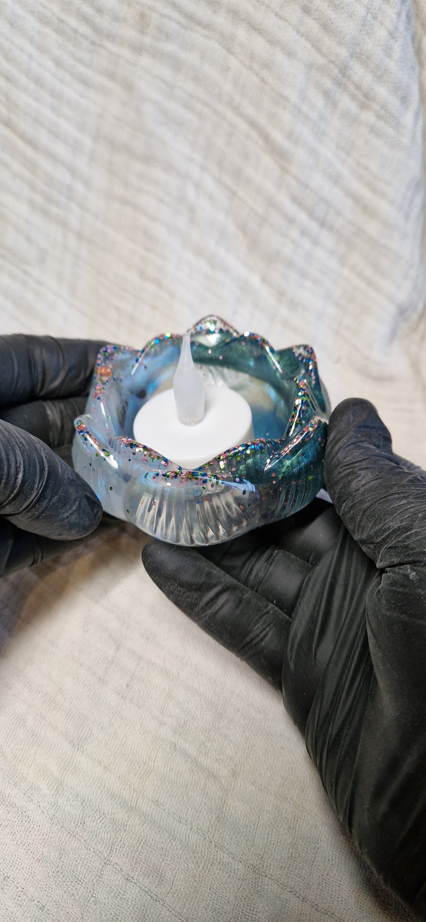 Teelichthalter aus Resin