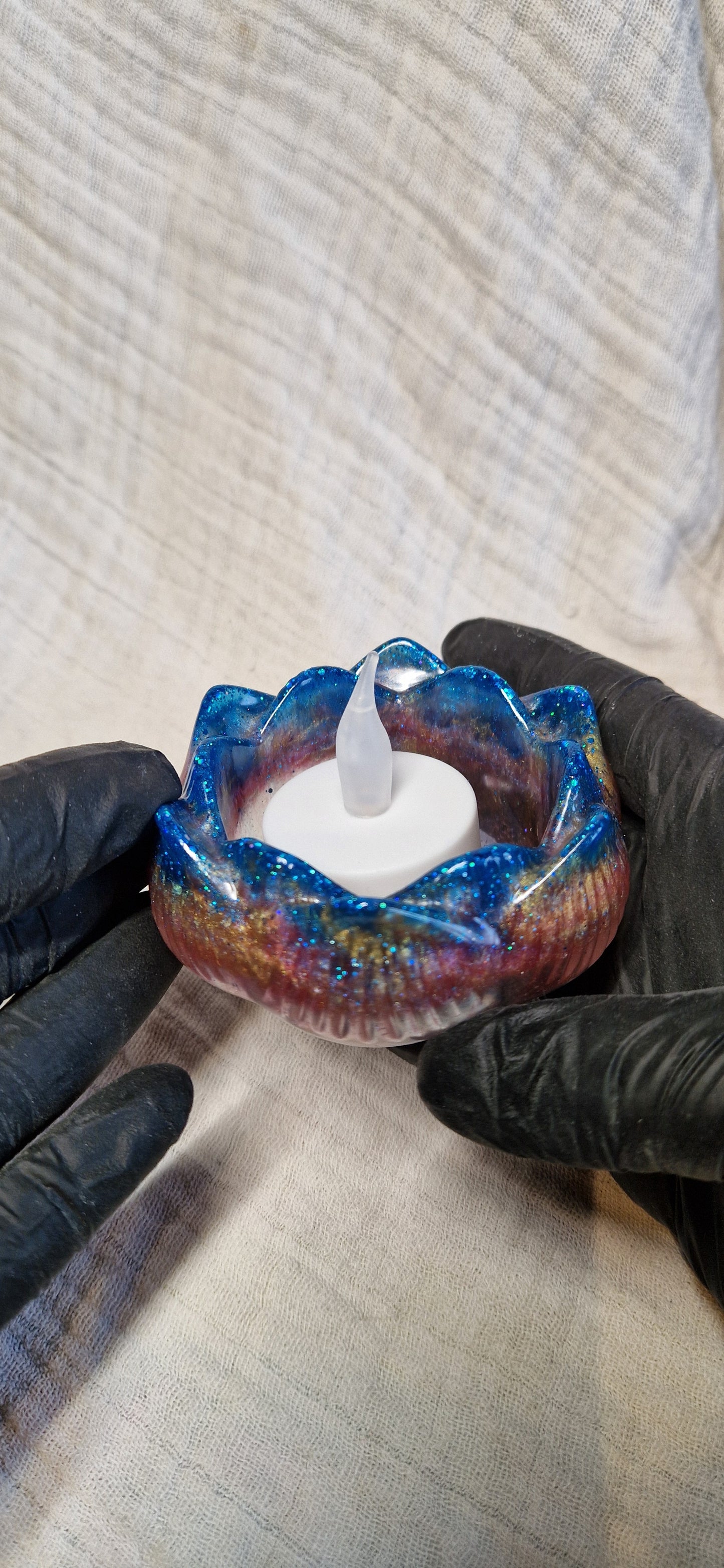 Teelichthalter aus Resin