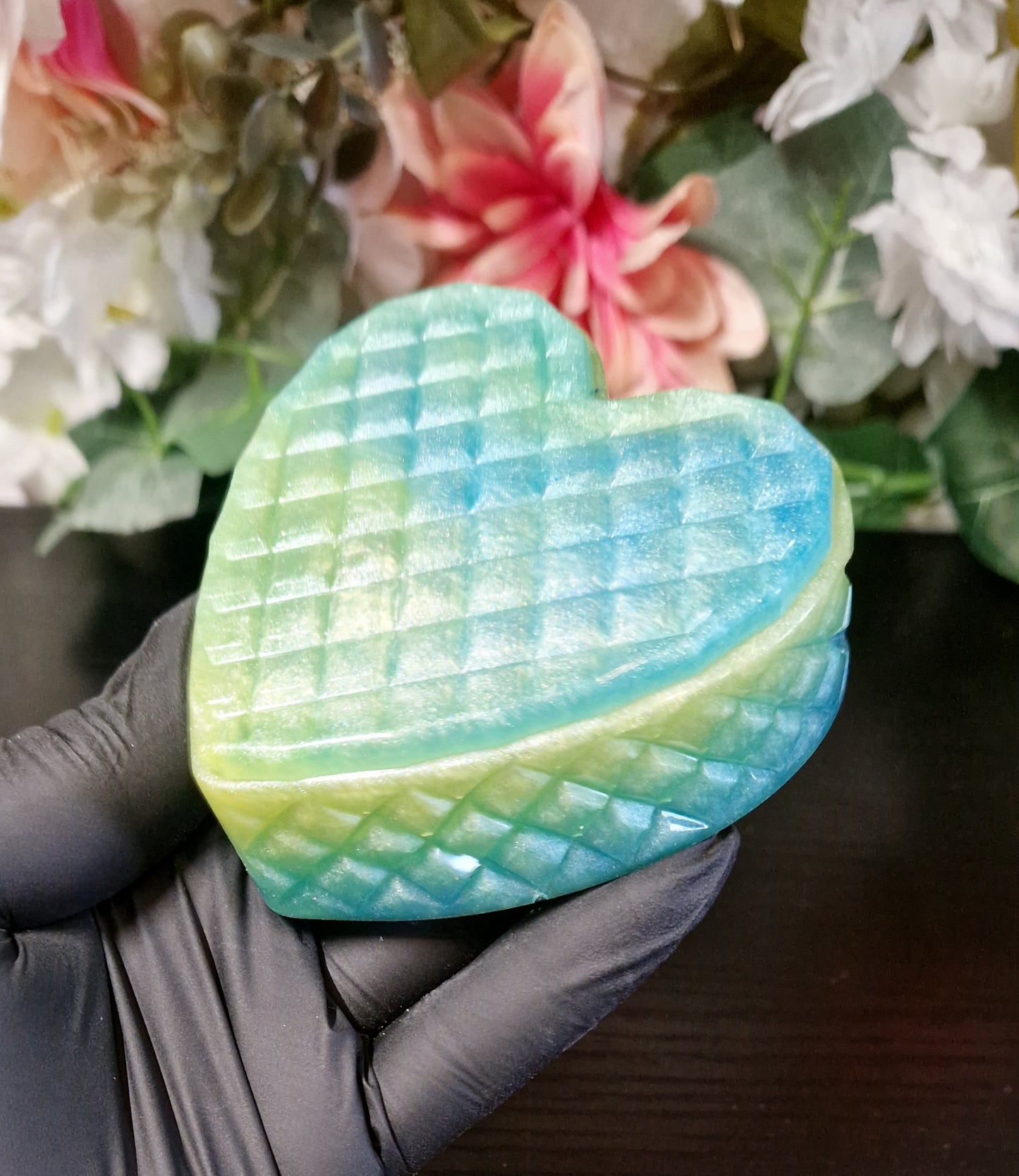 Dose "Herz" aus Resin