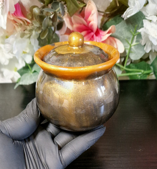 Dose "Honigtopf" aus Resin in versch. Farben