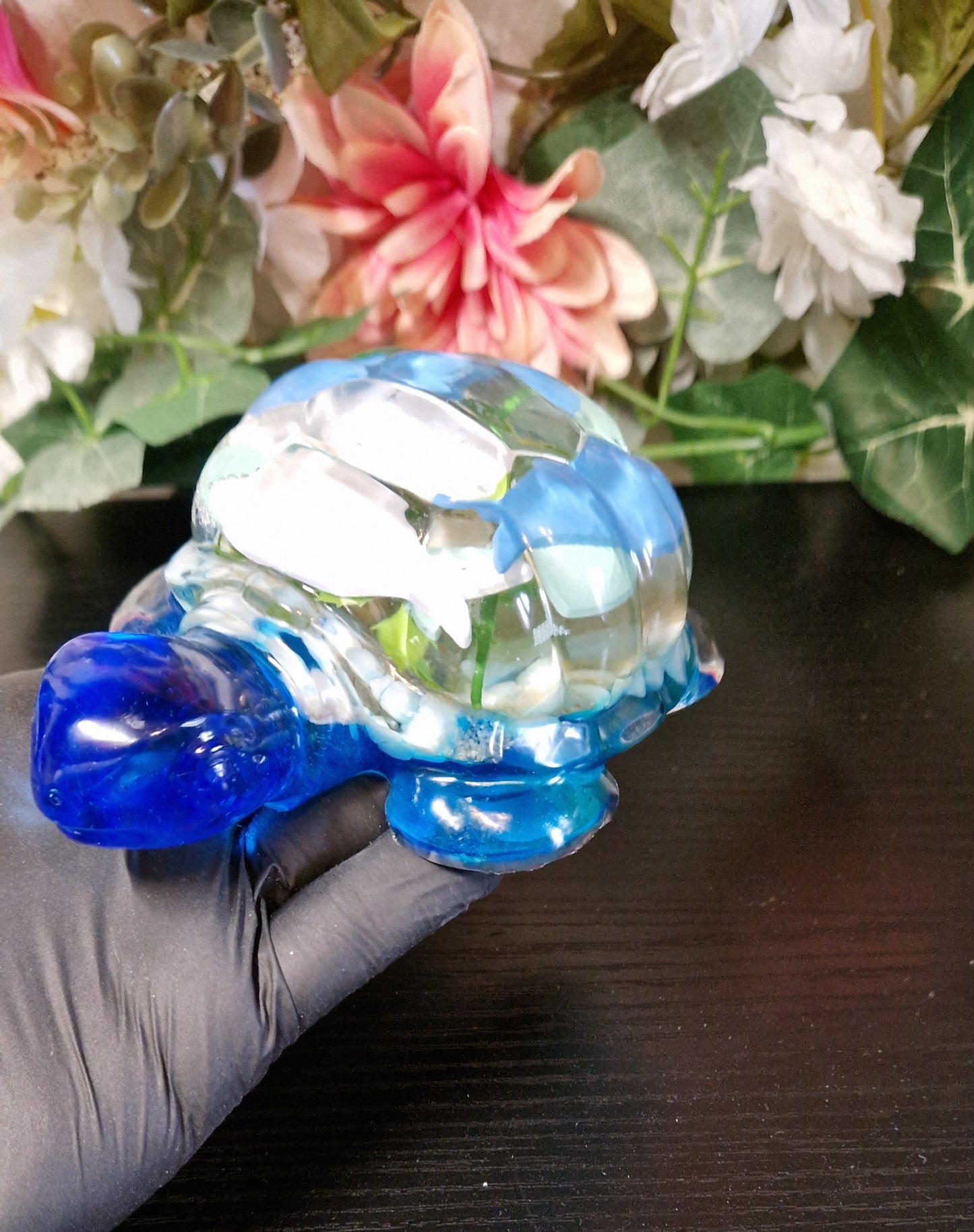 Große Schildkröten Figur aus Resin