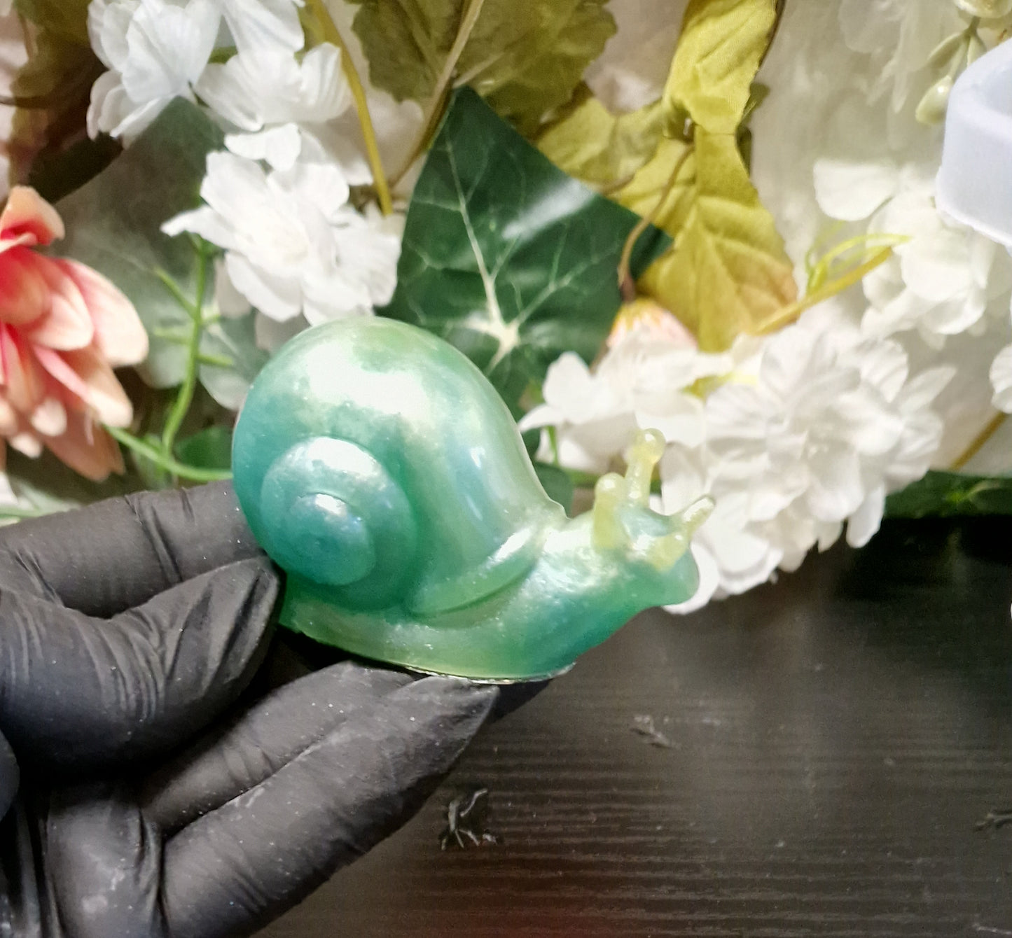 Kleine Schnecki Figur aus Resin