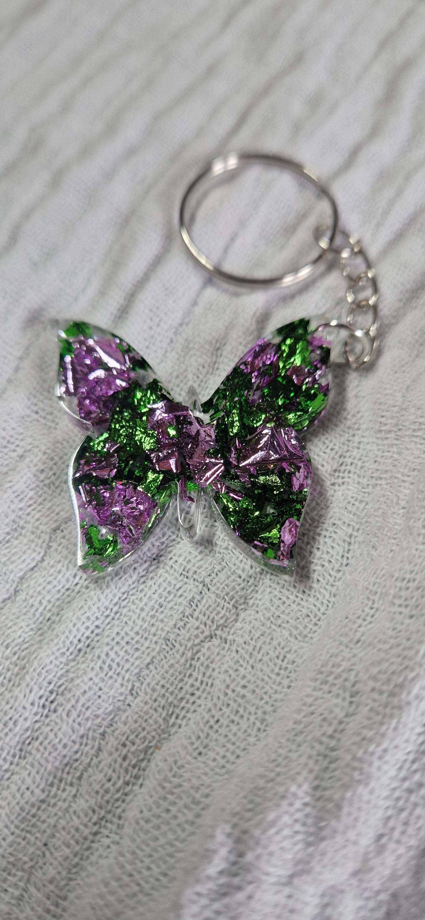 Schlüsselanhänger "Schmetterling" in versch. Varianten aus Resin