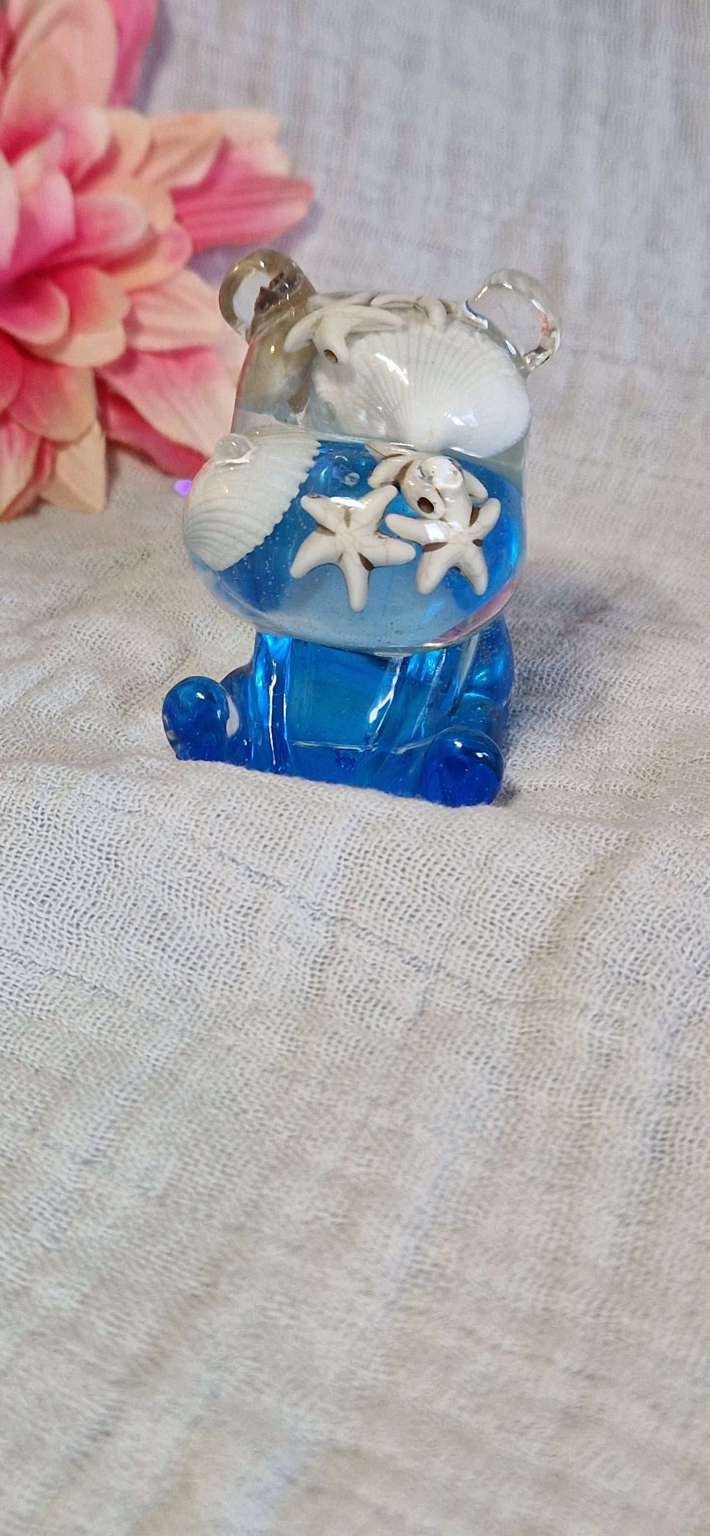 Figur aus Resin "Hippo" in versch. Farben