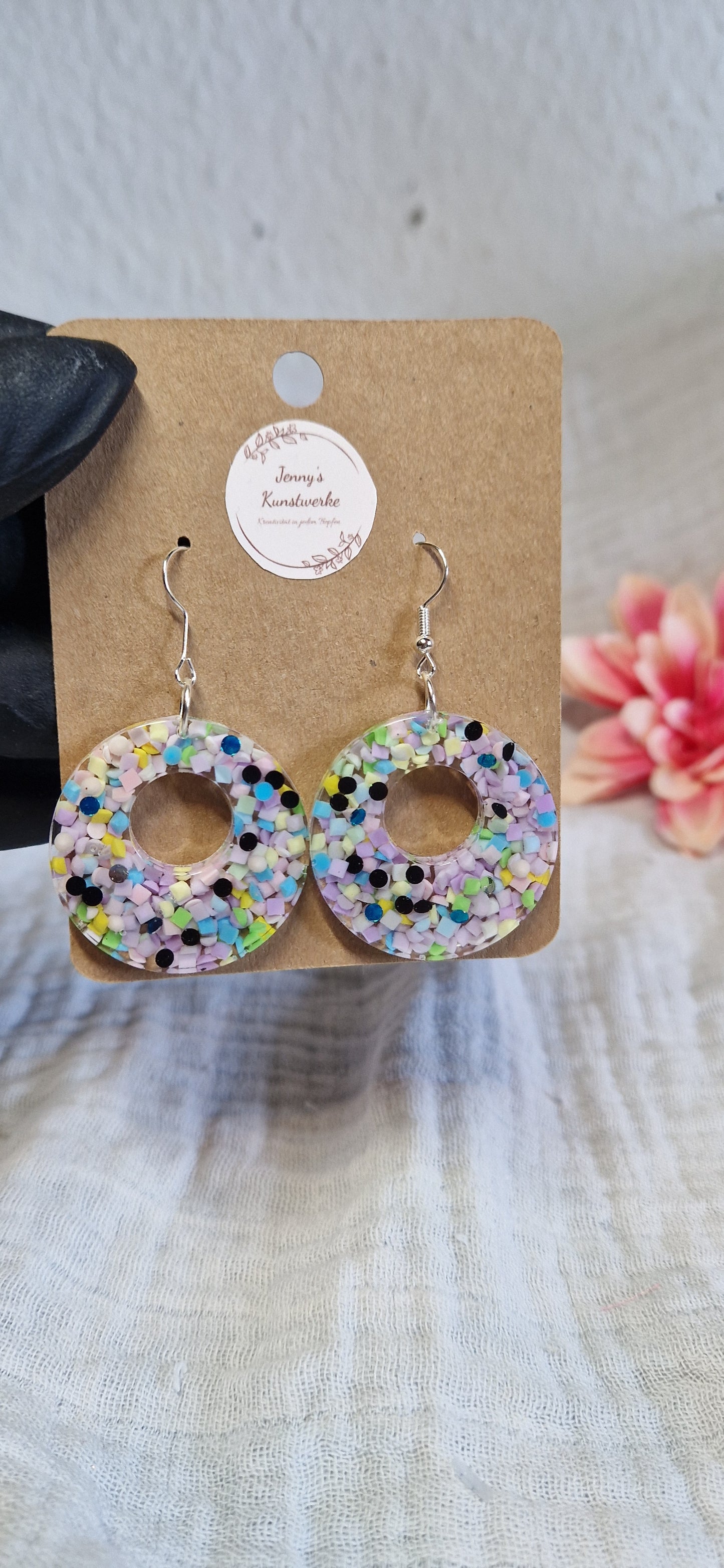 Ohrringe aus Resin in versch. Varianten