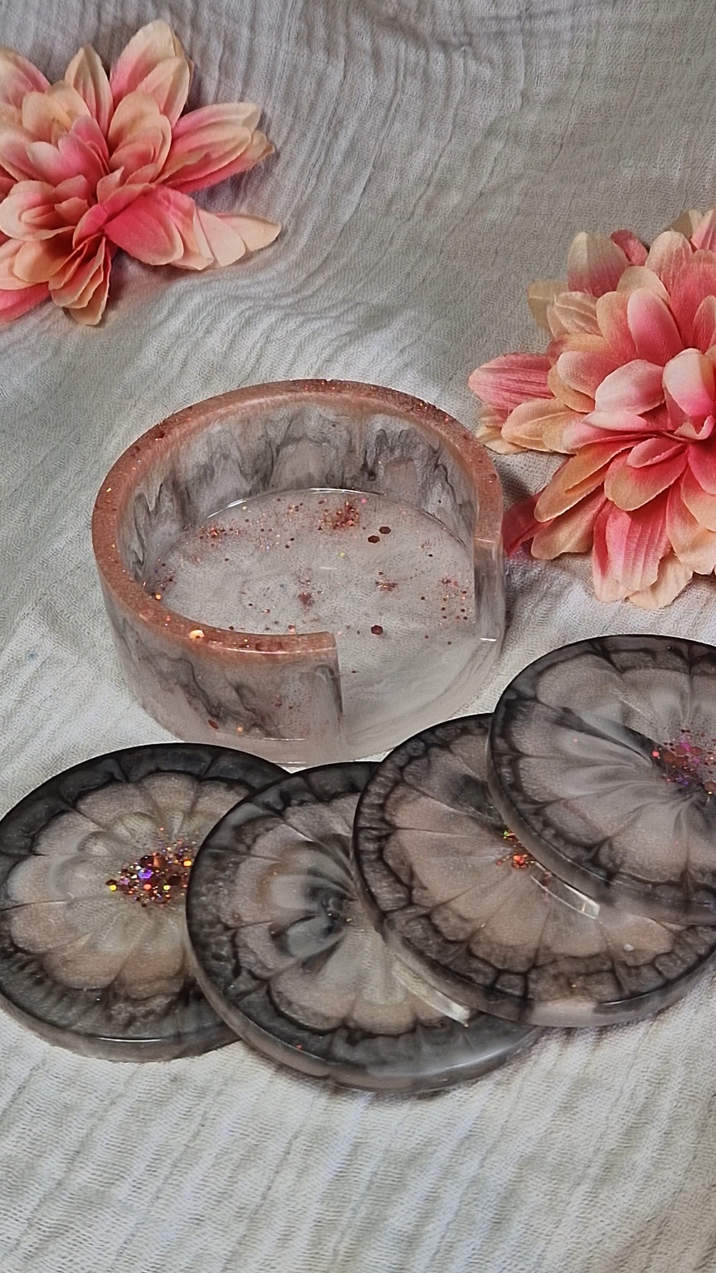 Untersetzer Set in versch. Designs aus Resin