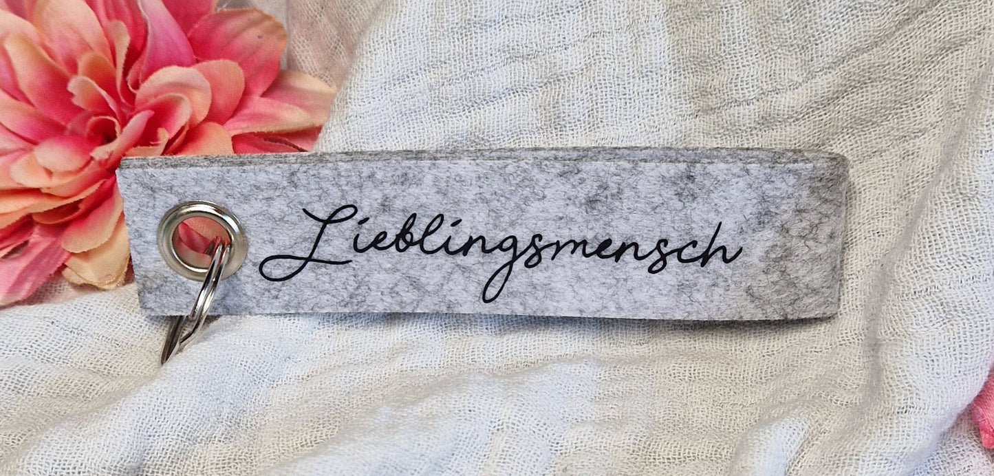 Schlüsselanhänger aus Filz versch. Varianten