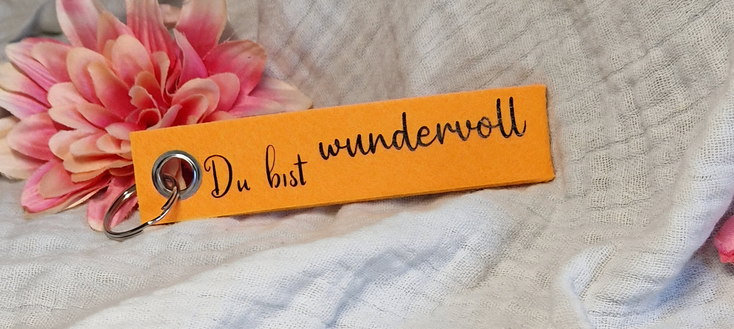 Schlüsselanhänger aus Filz versch. Varianten