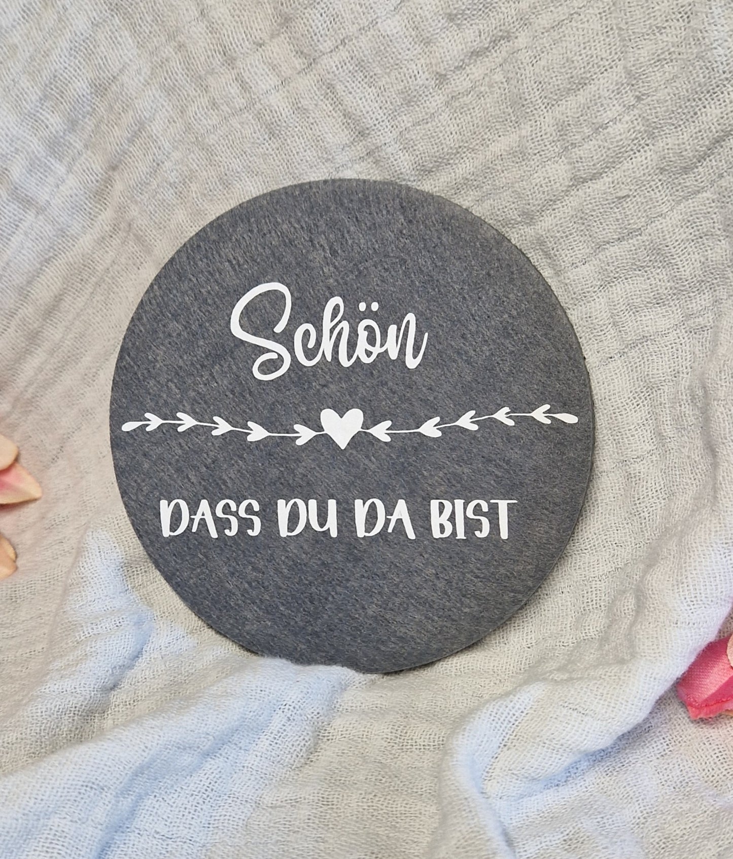 Untersetzer aus Filz 10cm