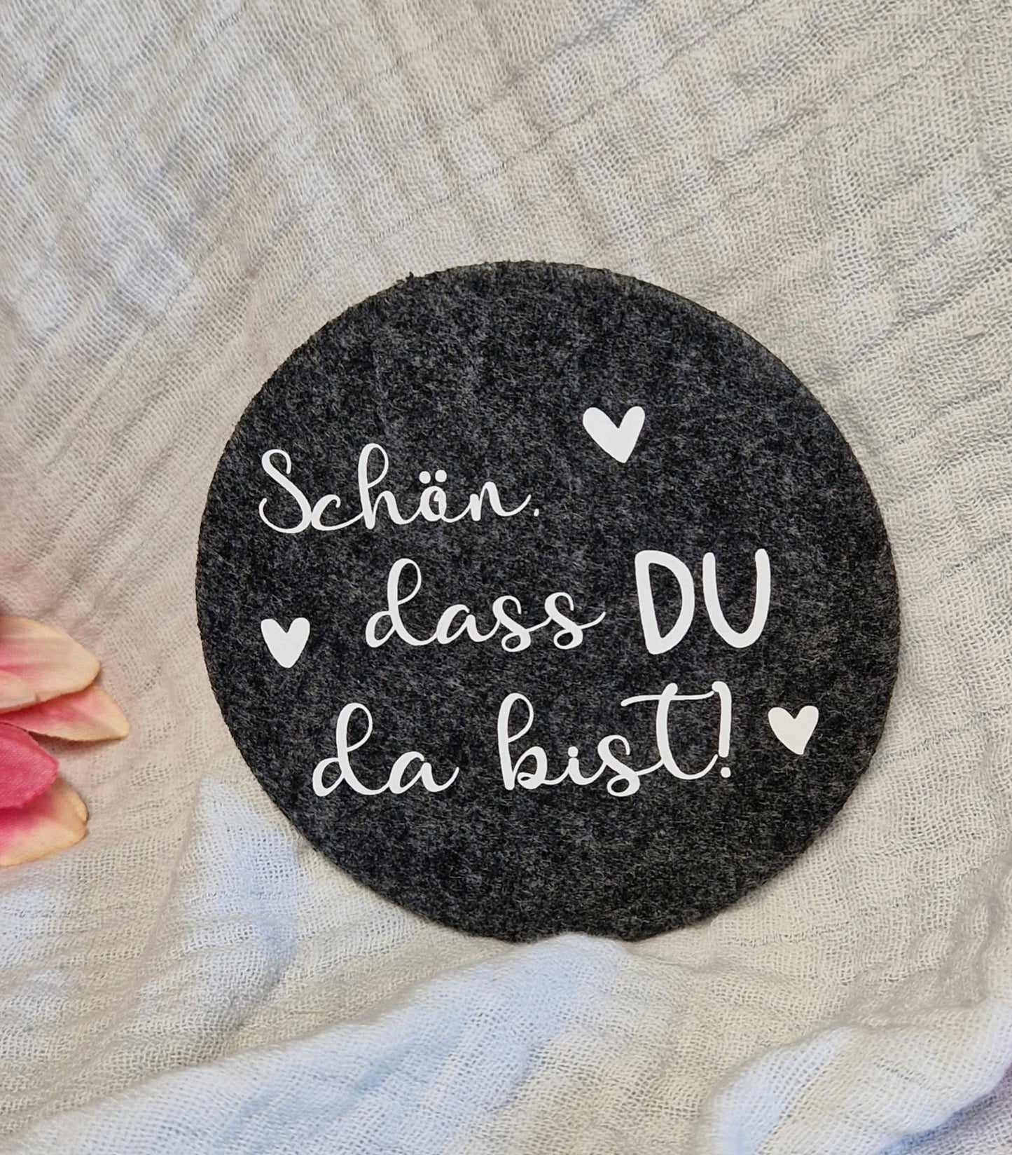 Untersetzer aus Filz 10cm