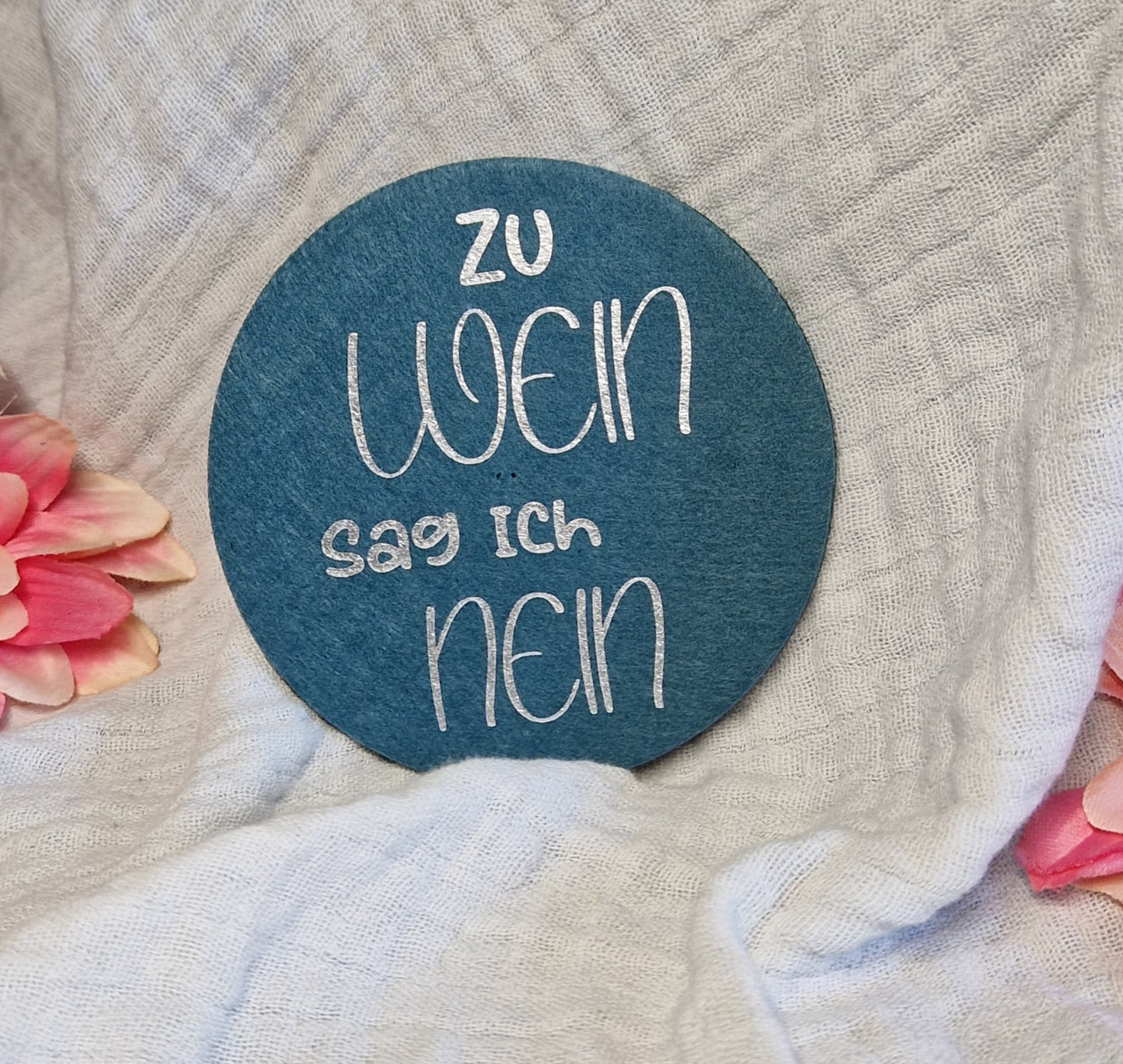 Untersetzer "Weinliebhaber" aus Filz 10cm