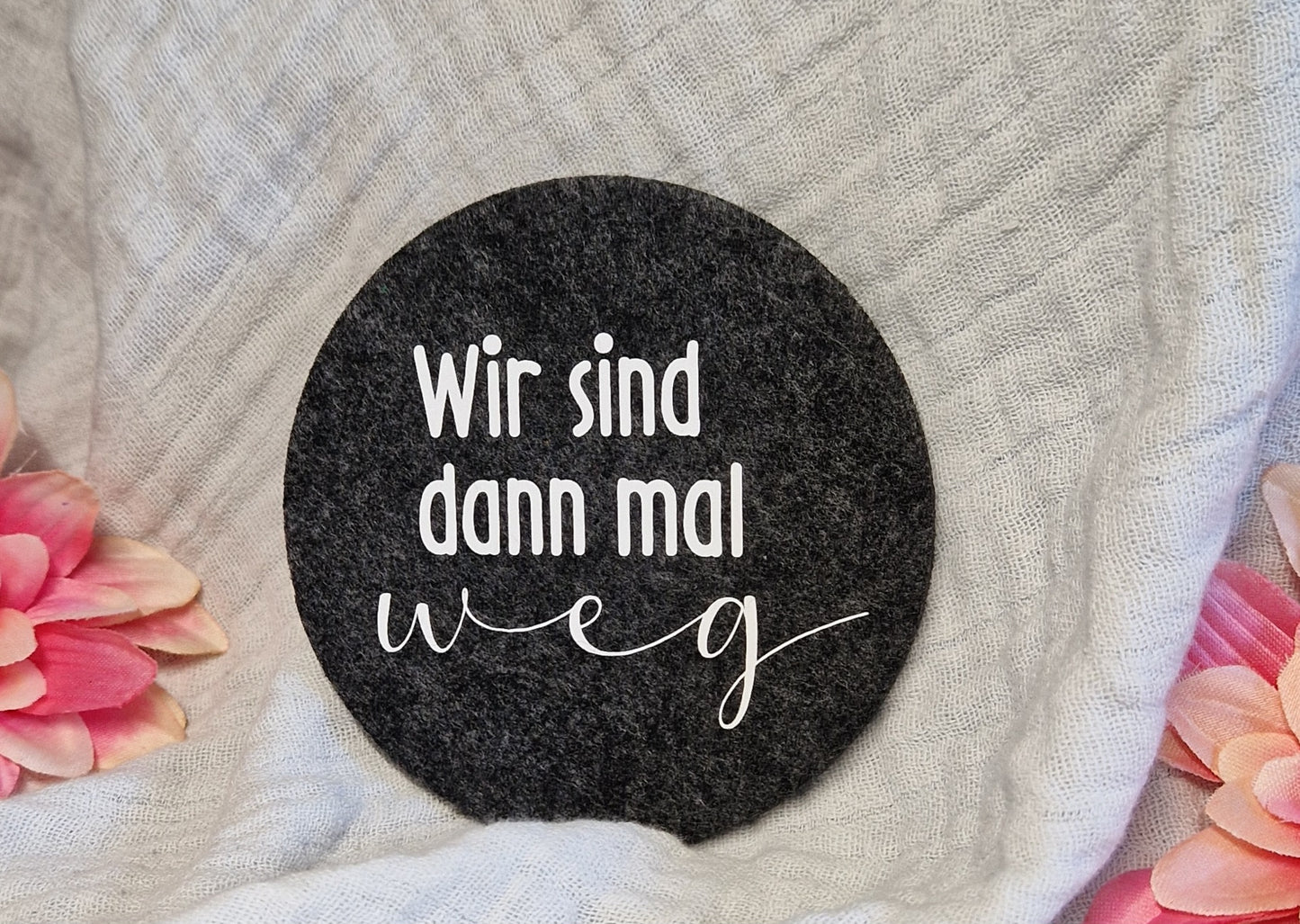 Untersetzer "Camper" aus Filz 10cm