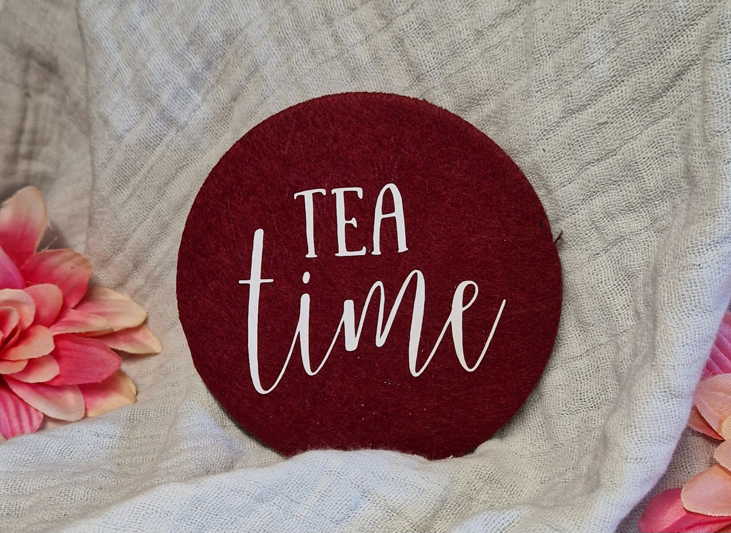 Untersetzer "Teeliebhaber" aus Filz 10cm