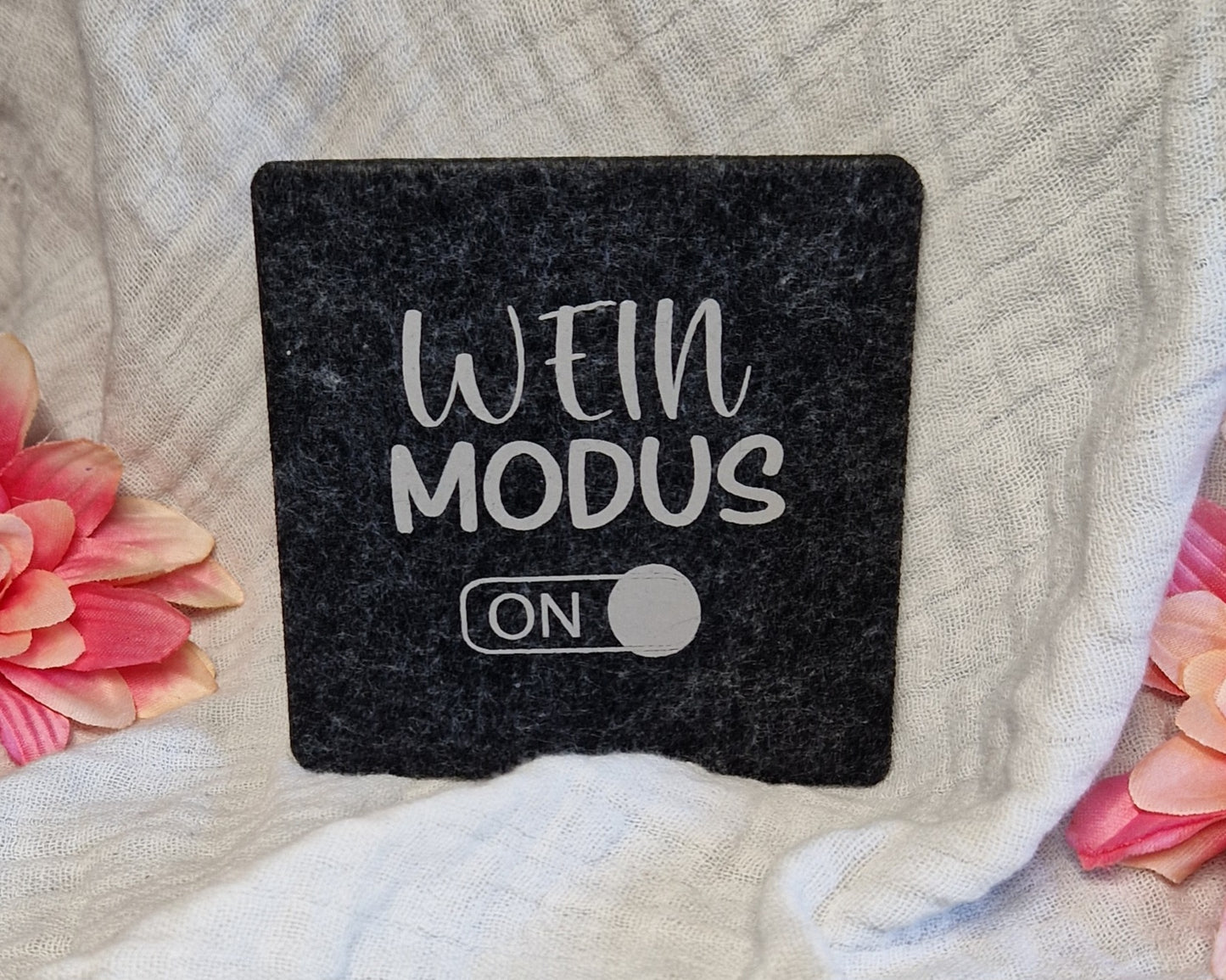 Untersetzer "Weinliebhaber" aus Filz 10cm