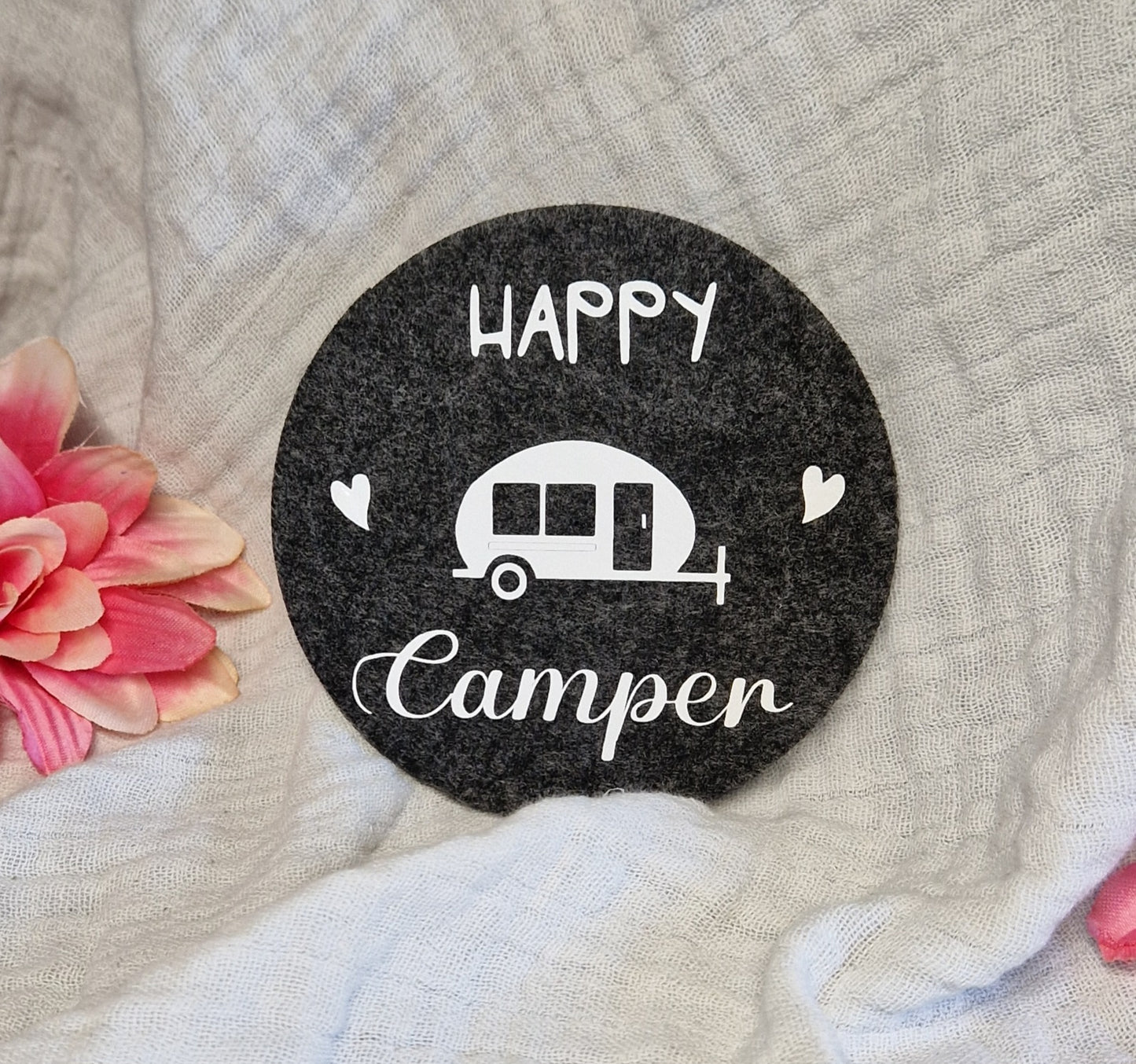 Untersetzer "Camper" aus Filz 10cm