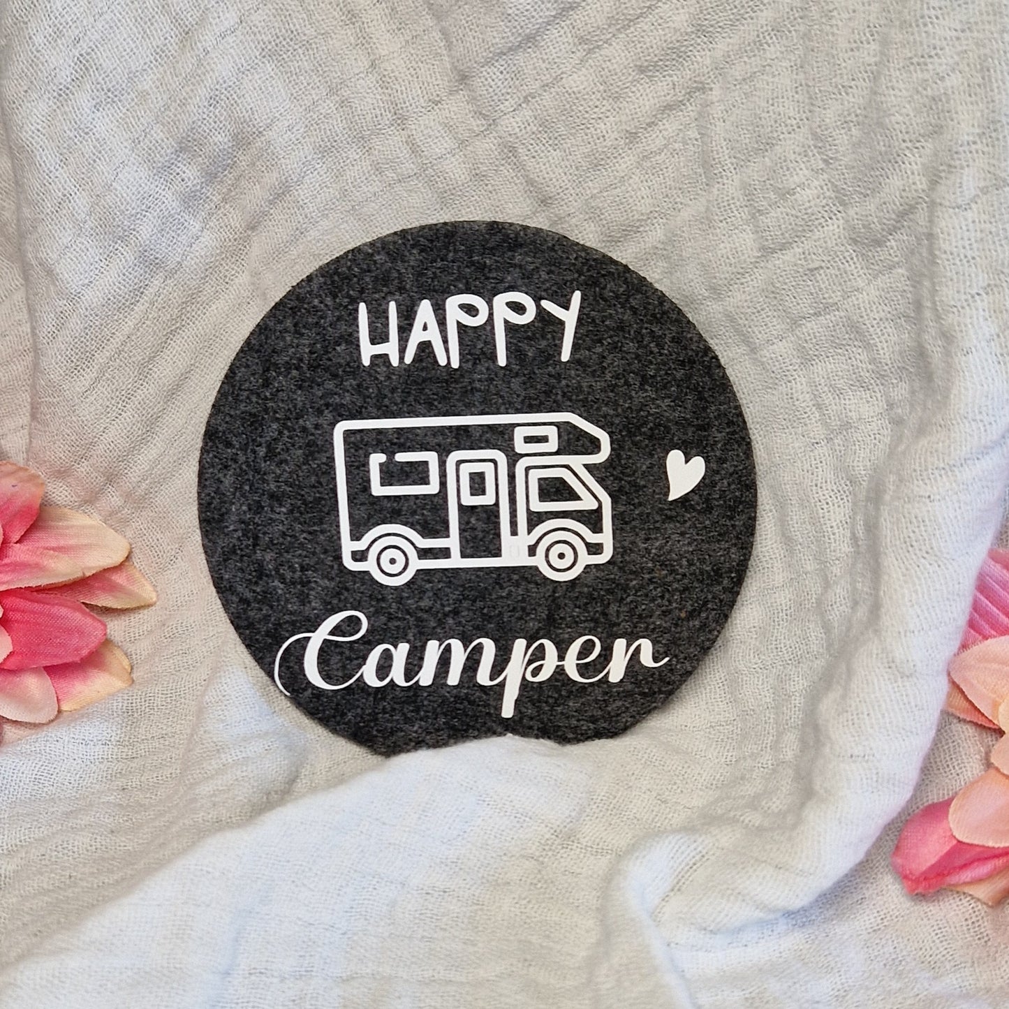 Untersetzer "Camper" aus Filz 10cm