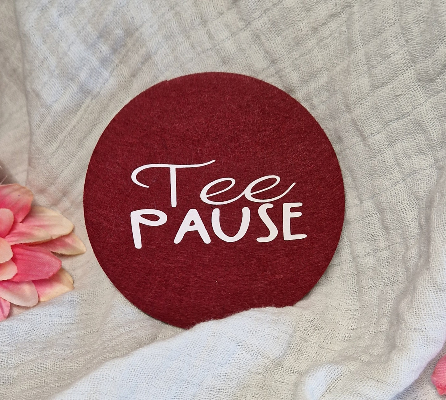 Untersetzer "Teeliebhaber" aus Filz 10cm