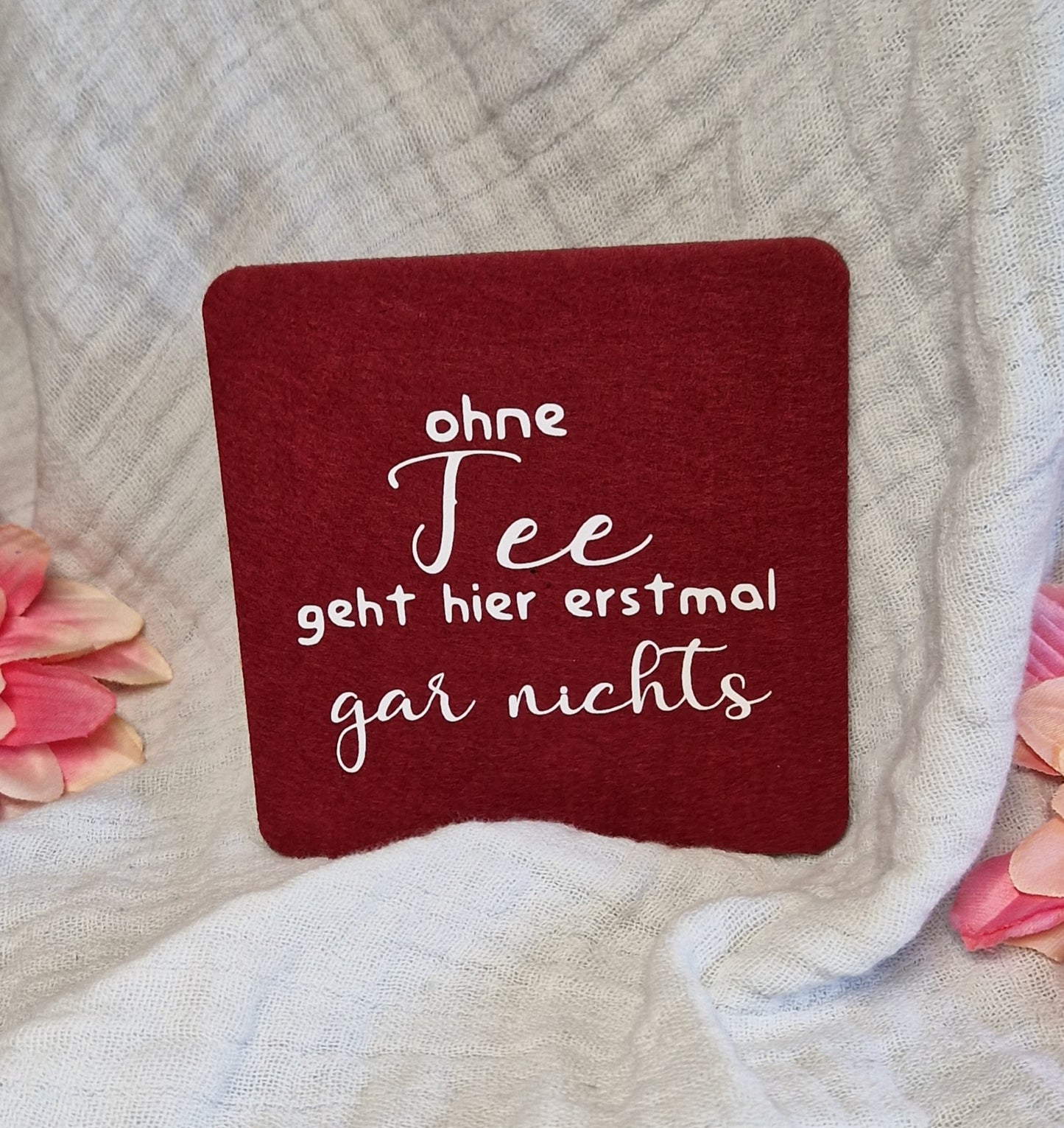 Untersetzer "Teeliebhaber" aus Filz 10cm