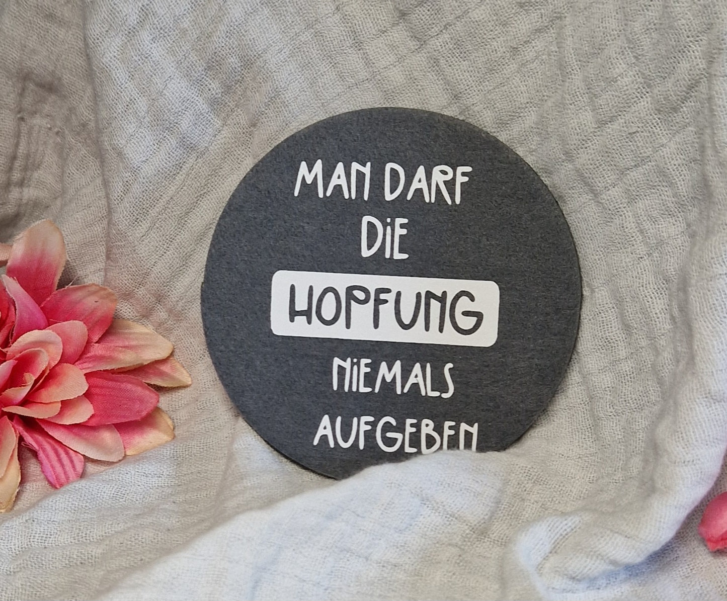 Untersetzer "Bierliebhaber" aus Filz 10cm