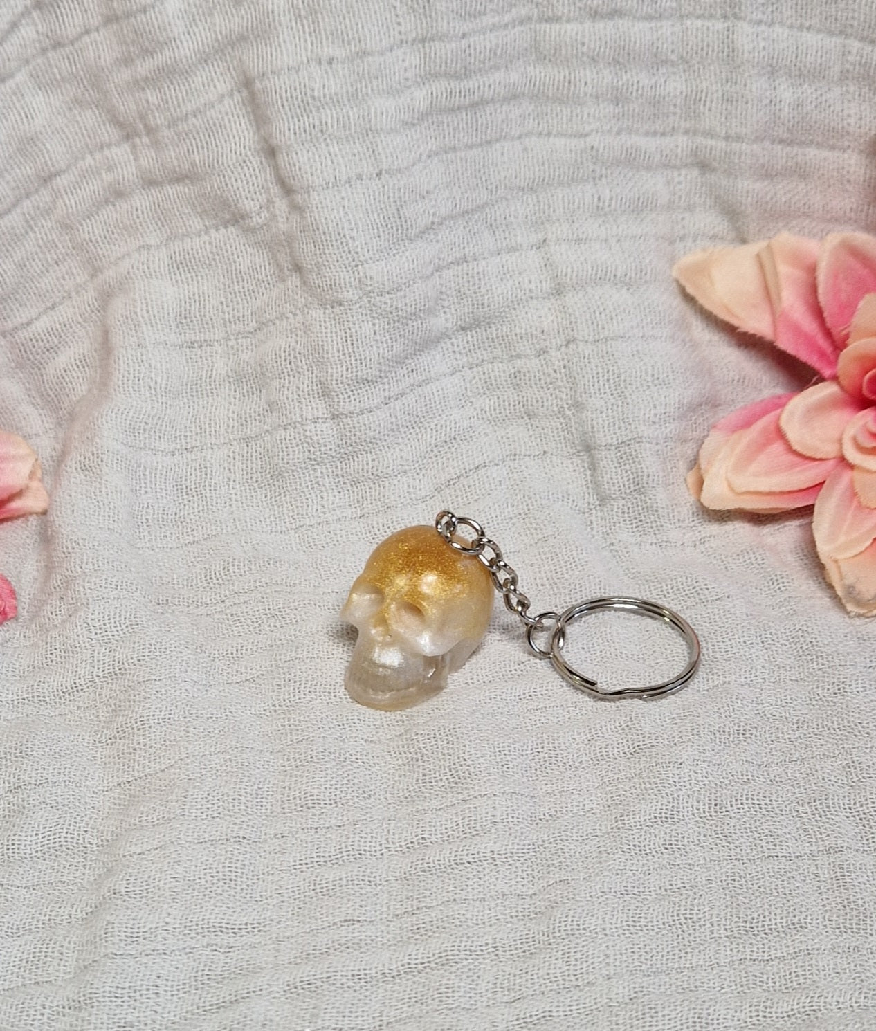 Totenkopf Schlüsselanhänger aus Resin