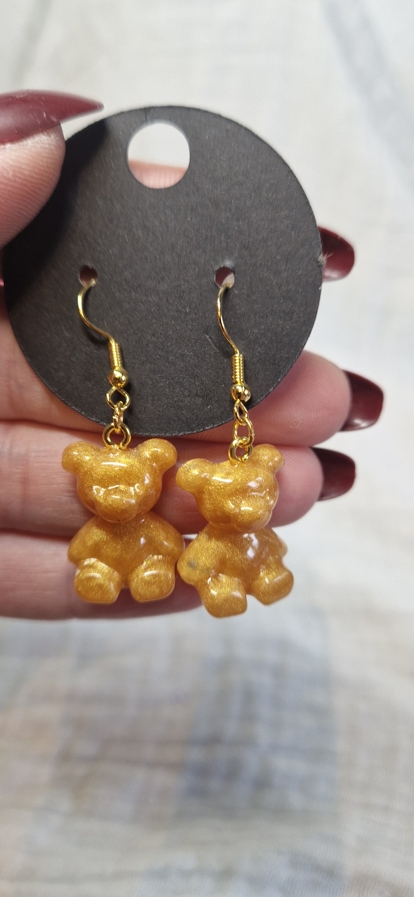 Modeschmuck Ohrringe "Bärchen" aus Resin in versch. Designs