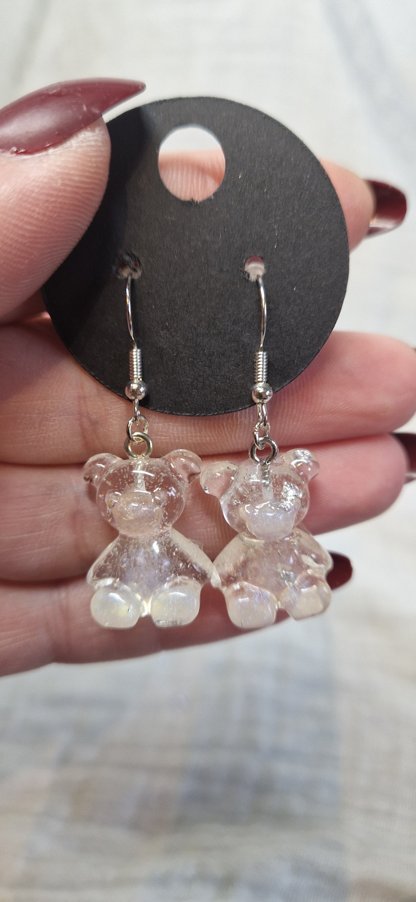 Modeschmuck Ohrringe "Bärchen" aus Resin in versch. Designs