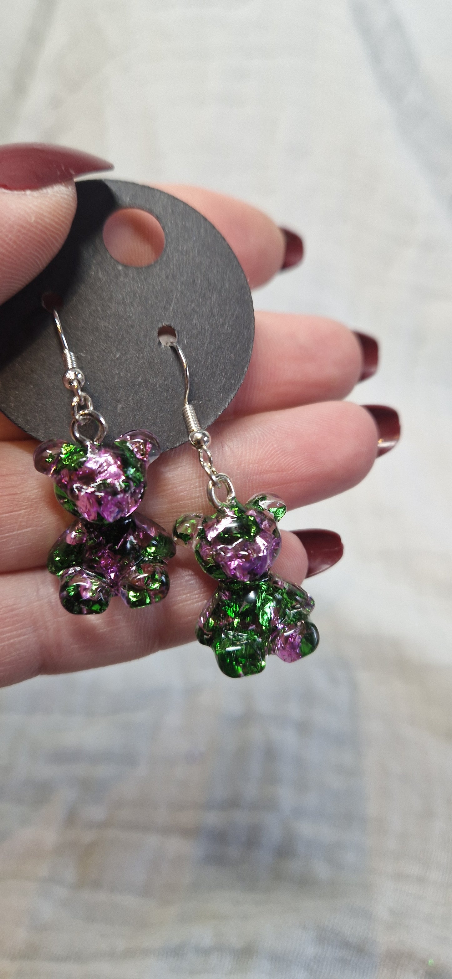 Modeschmuck Ohrringe "Bärchen" aus Resin in versch. Designs