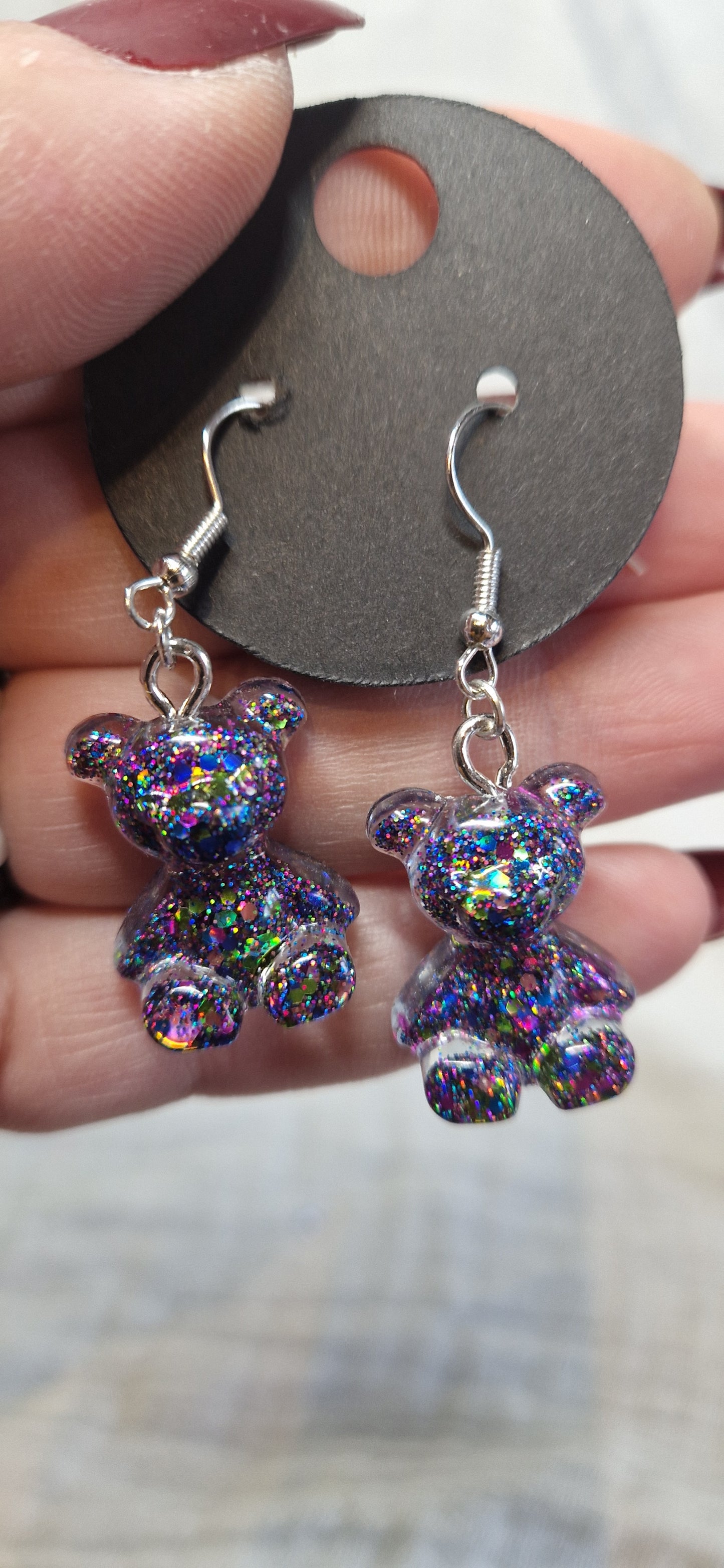 Modeschmuck Ohrringe "Bärchen" aus Resin in versch. Designs