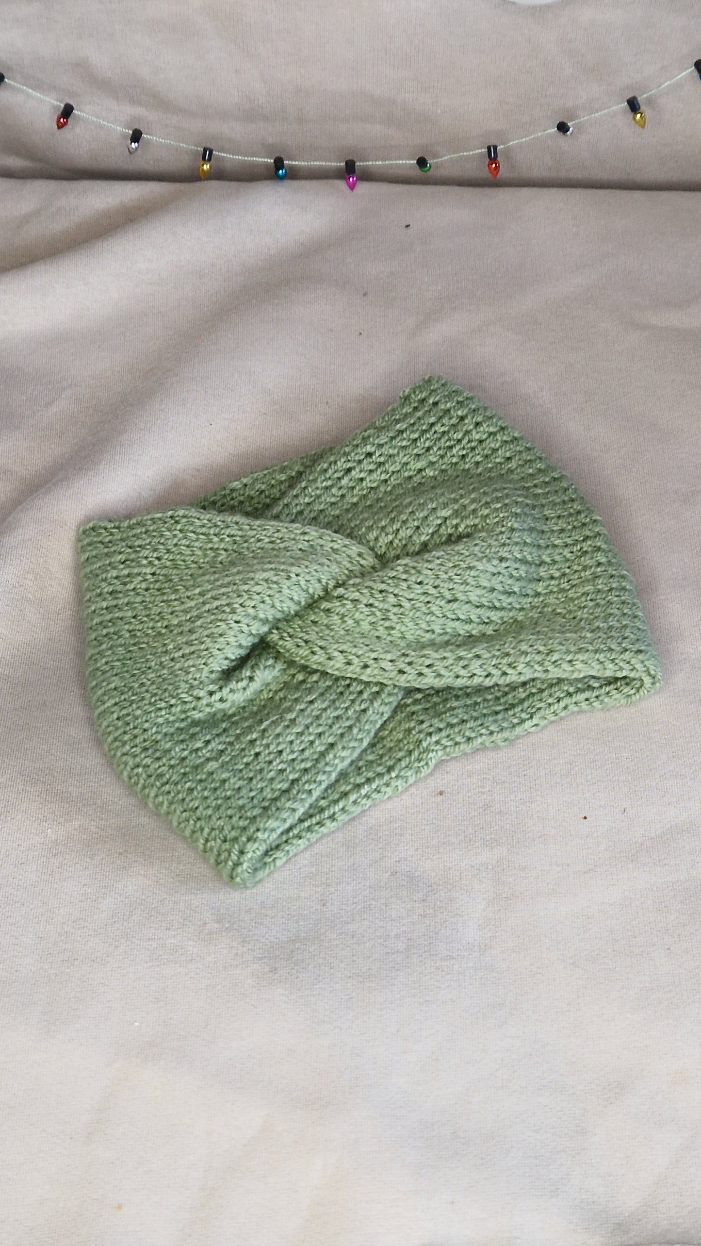 Doppellagig gestrickte Stirnbänder KU 53-56cm