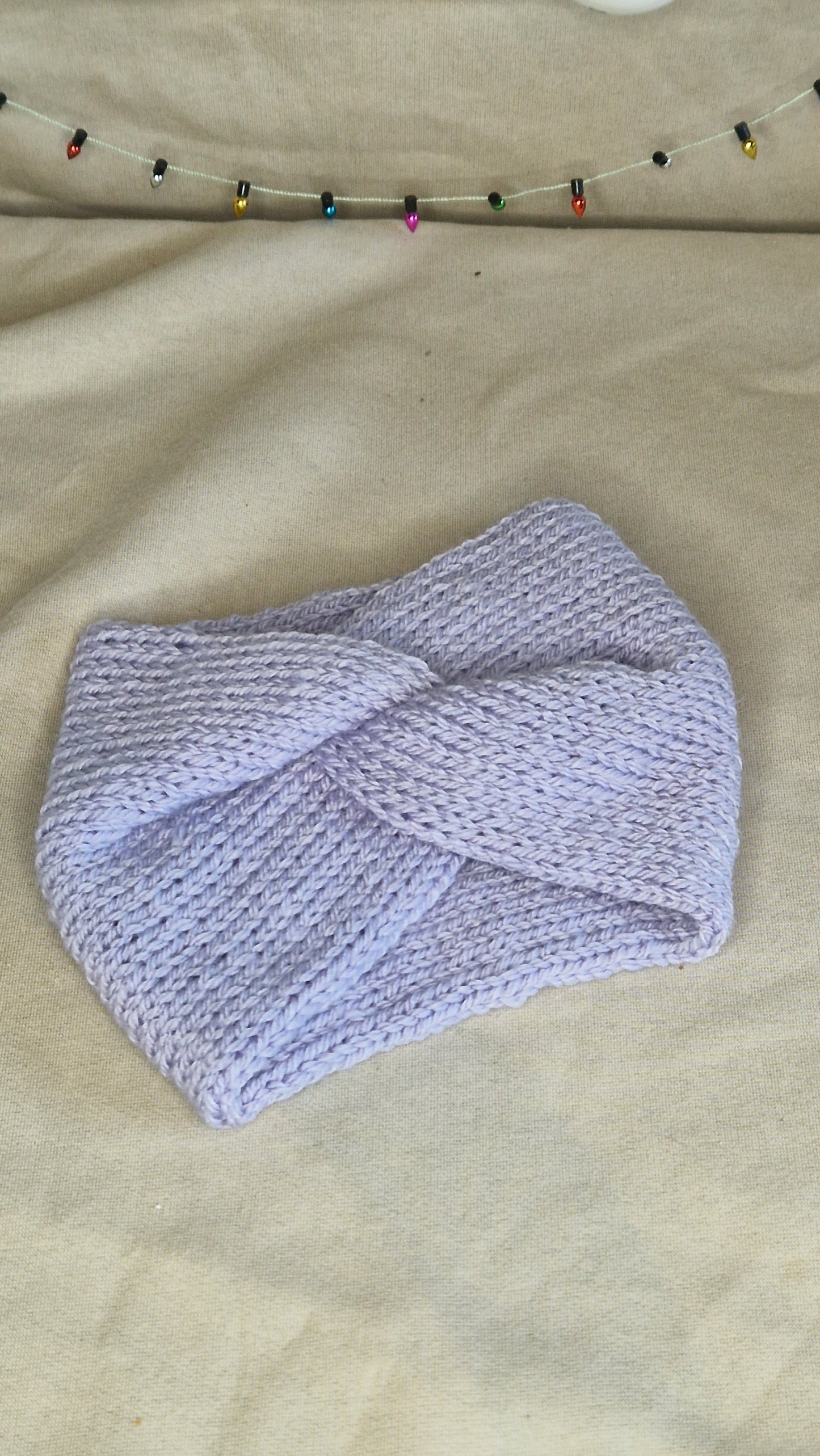 Doppellagig gestrickte Stirnbänder KU 53-56cm