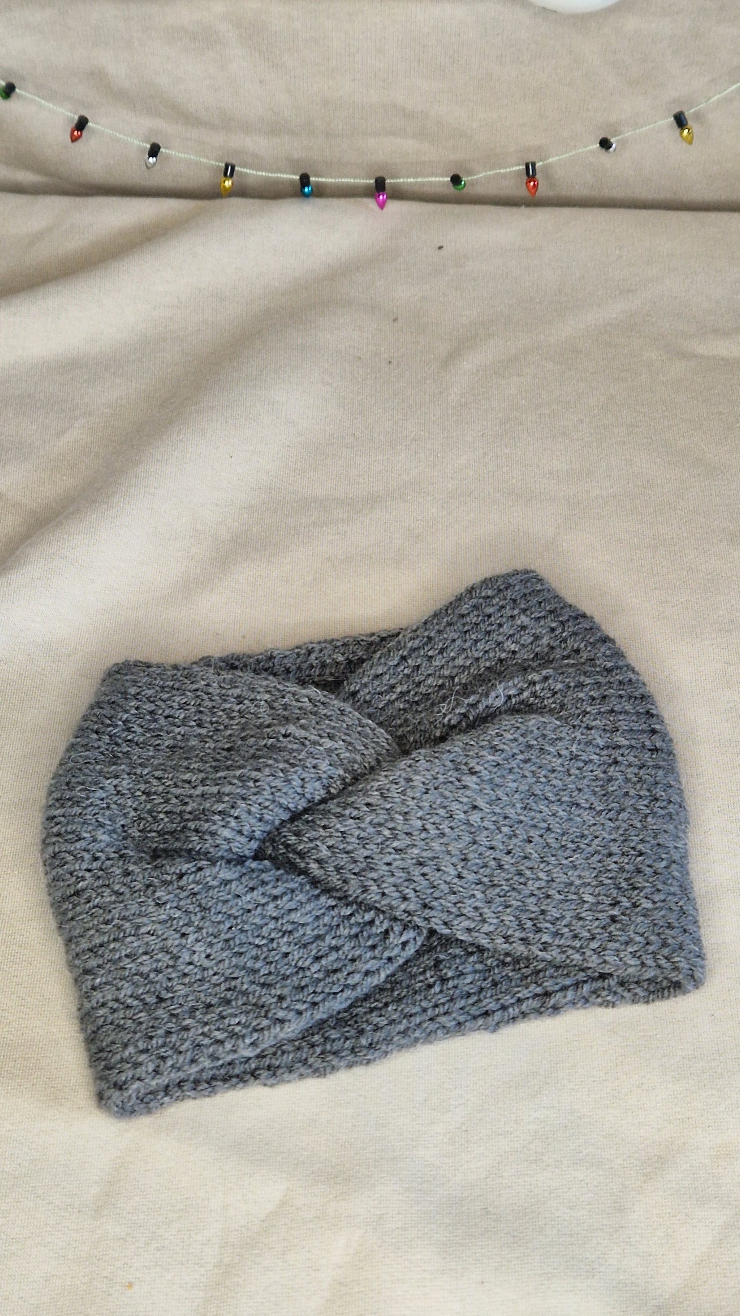 Doppellagig gestrickte Stirnbänder KU 53-56cm