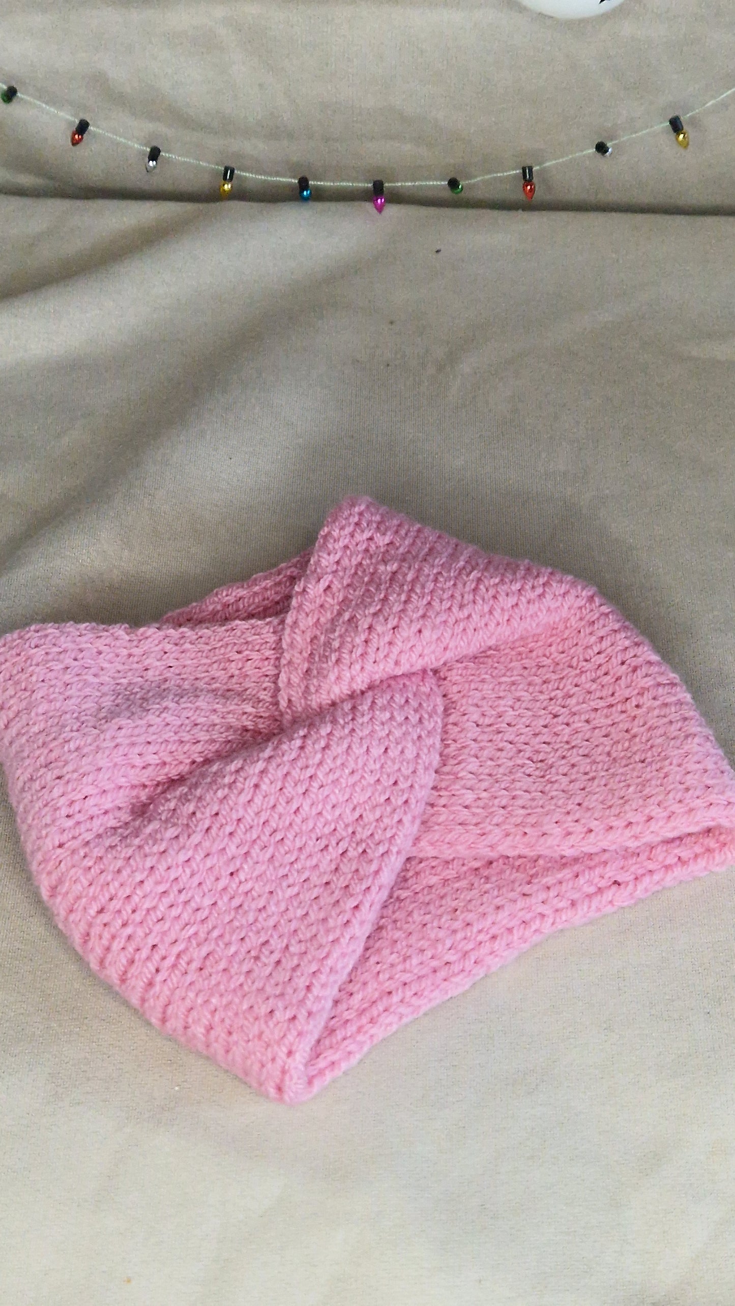 Doppellagig gestrickte Stirnbänder KU 53-56cm