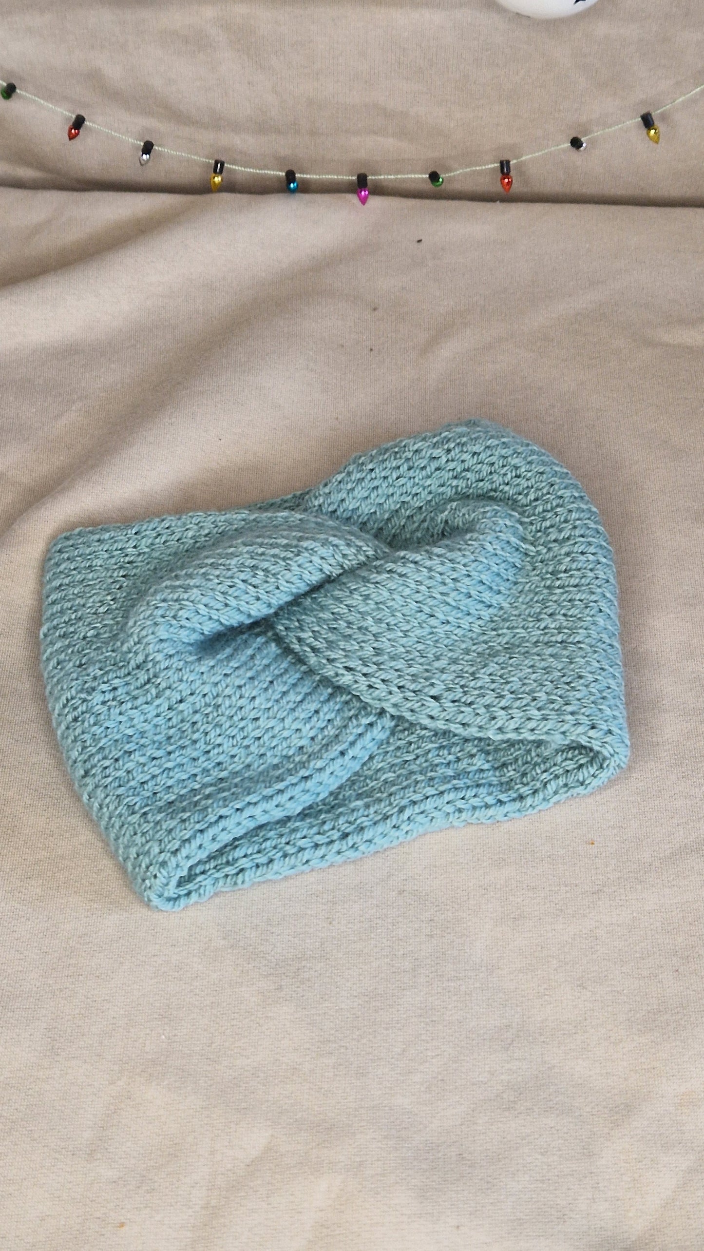 Doppellagig gestrickte Stirnbänder KU 53-56cm