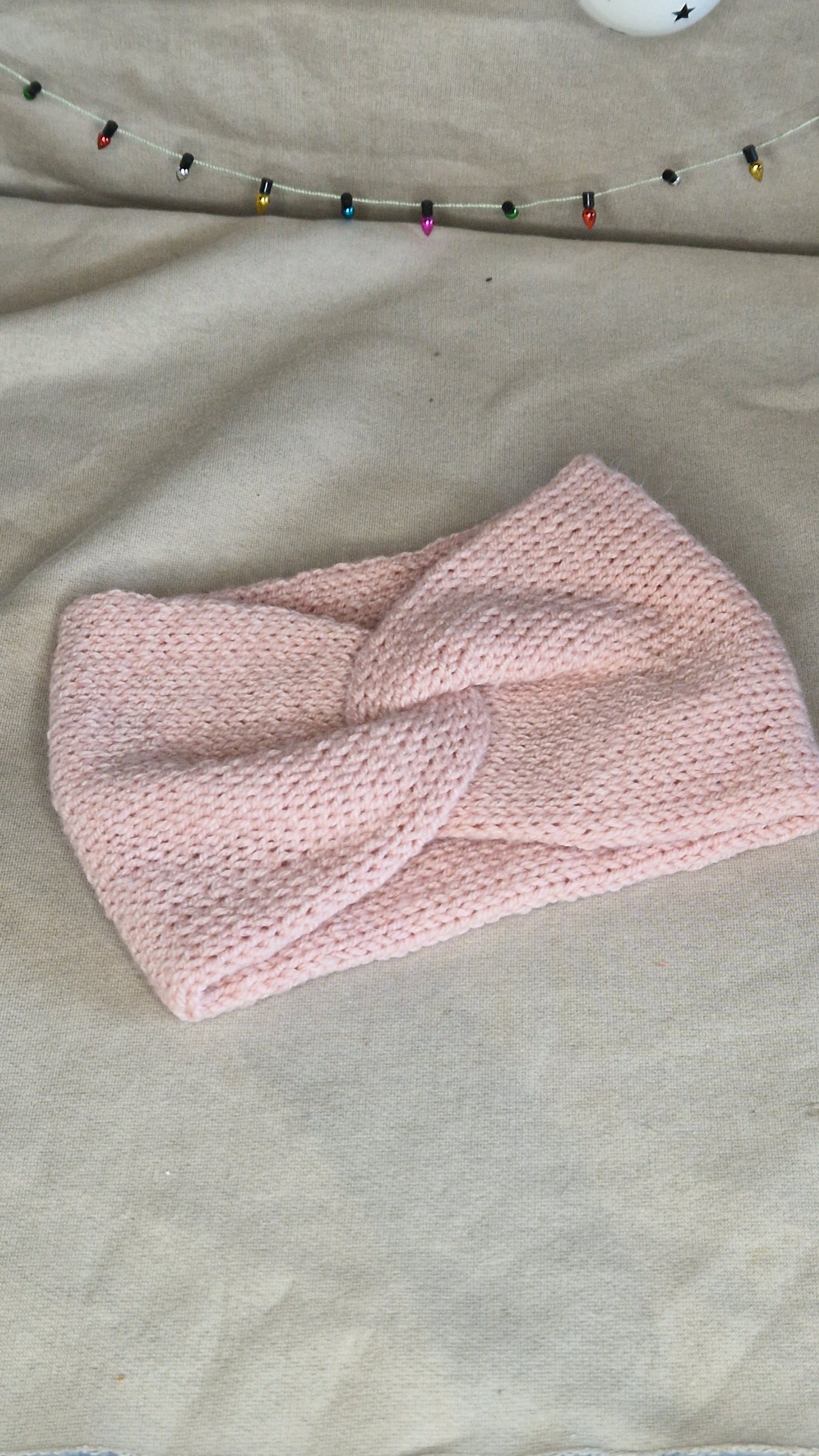 Doppellagig gestrickte Stirnbänder KU 53-56cm