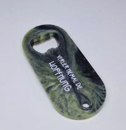 Flaschenöffner aus Resin in deiner Wunschfarbe