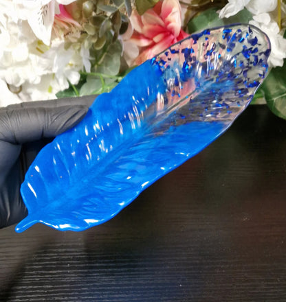 Schale "Feder" aus Resin in deiner Wunschfarbe