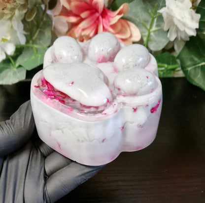 Dose (Pfote) aus Resin in deiner Wunschfarbe