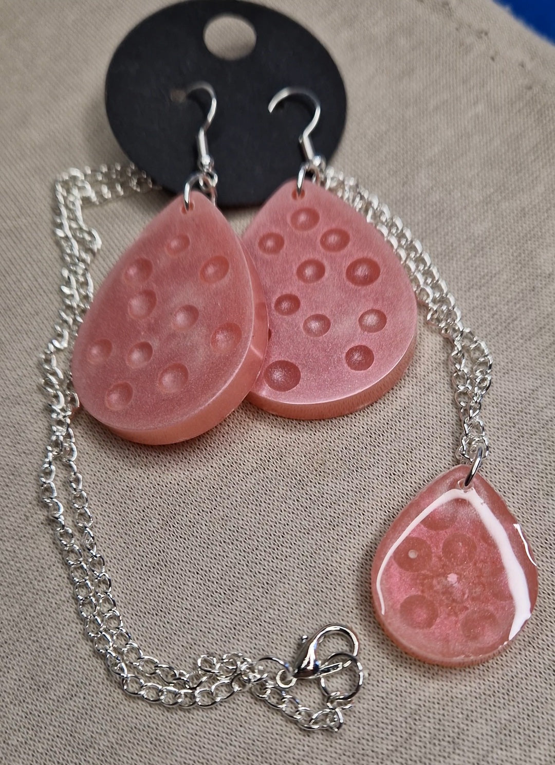 Ohrringe&Kette Set aus Epoxidharz