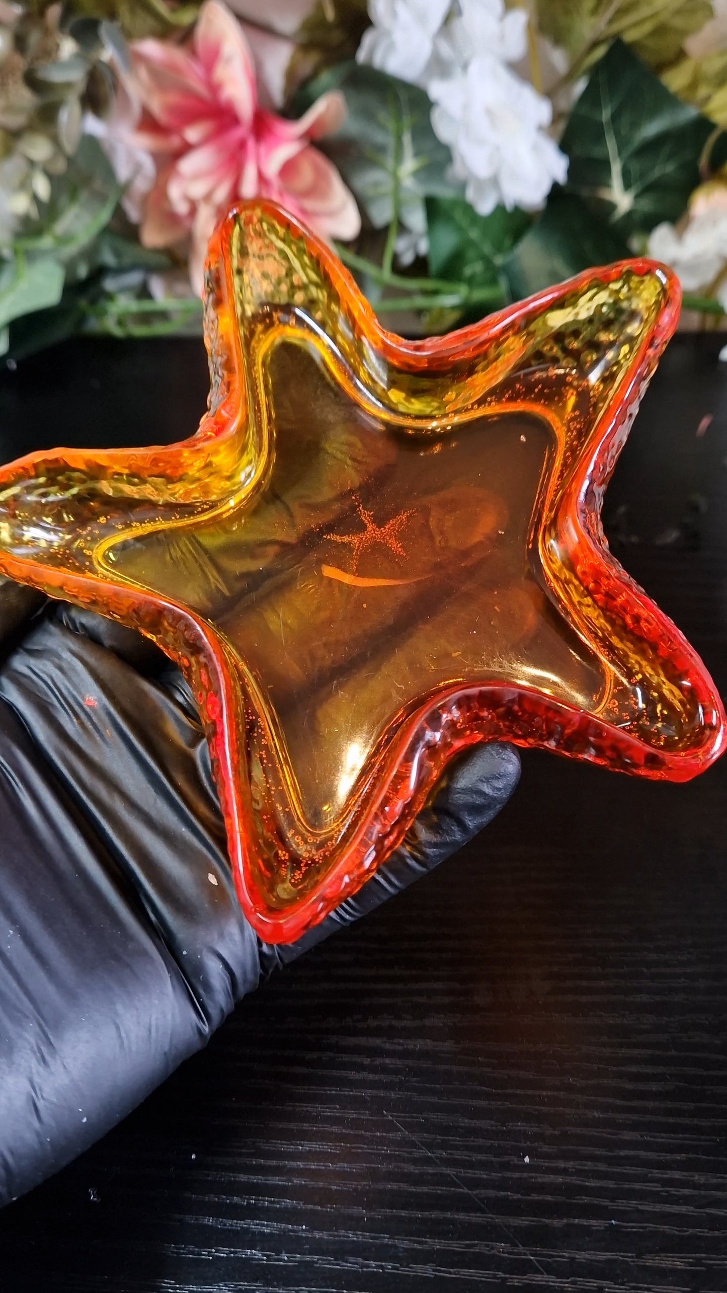 Schale "Seestern" aus Resin in versch. Farben