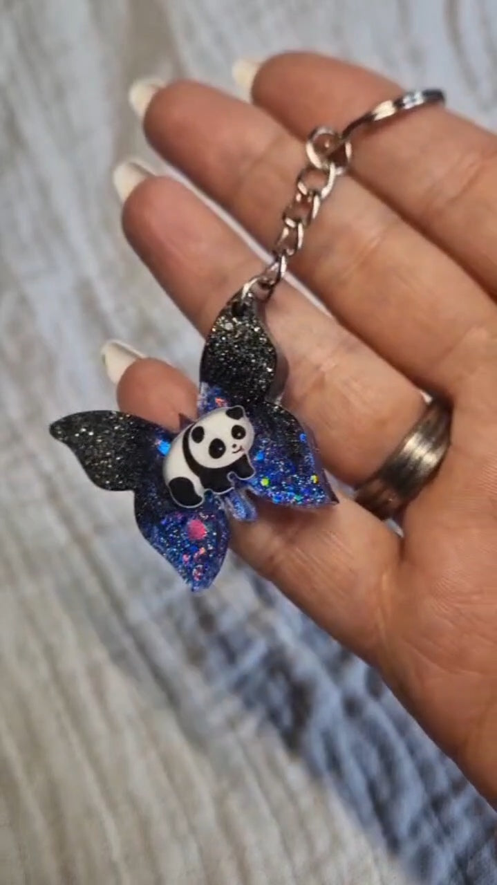 Schlüsselanhänger "Schmetterling" in versch. Varianten aus Resin