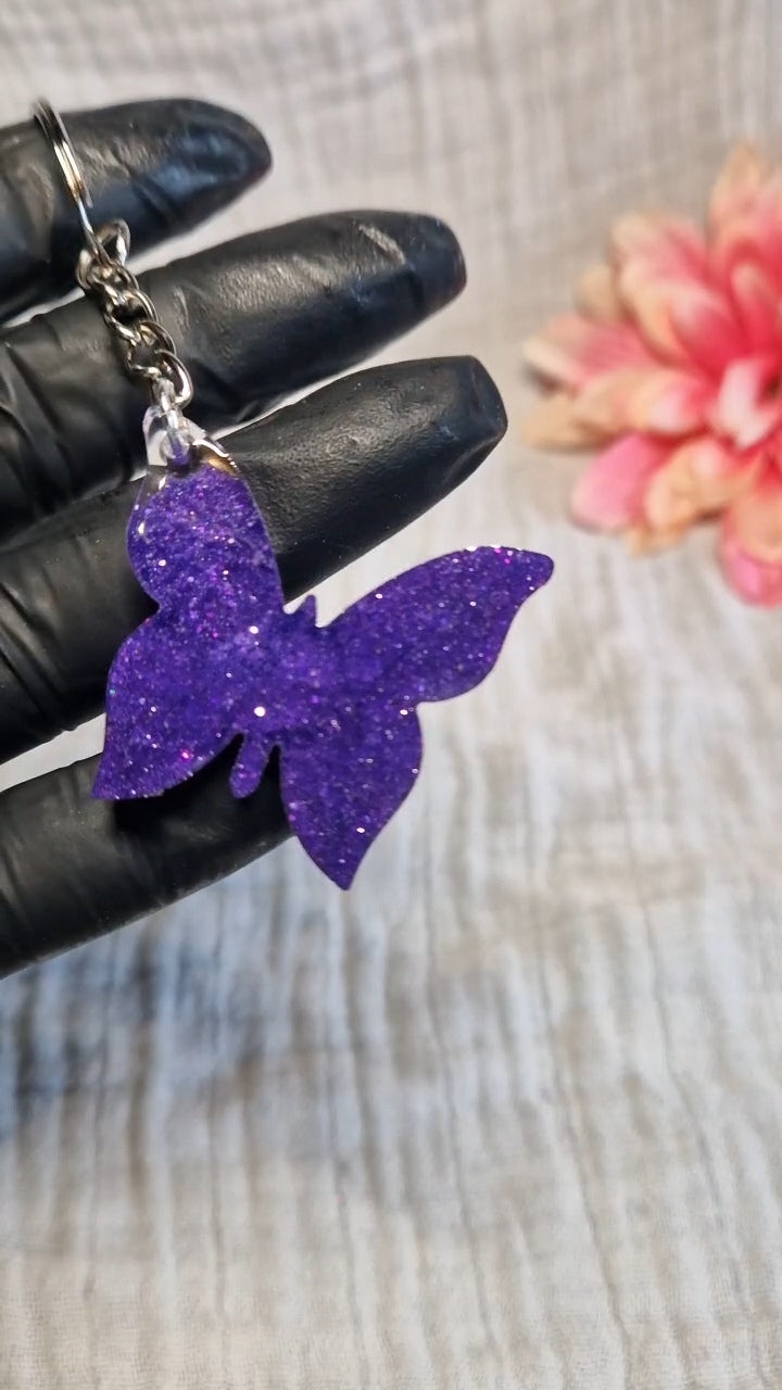 Schlüsselanhänger "Schmetterling" in versch. Varianten aus Resin