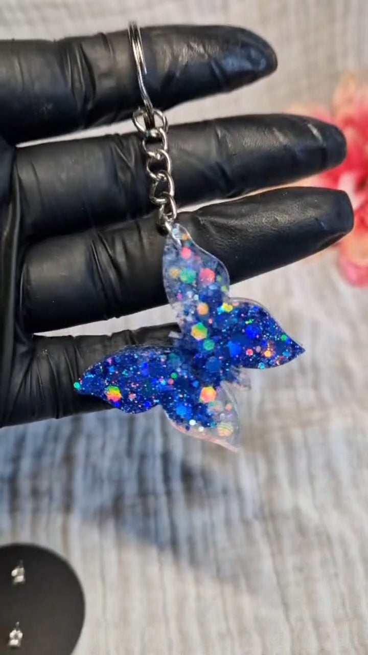 Schlüsselanhänger "Schmetterling" in versch. Varianten aus Resin