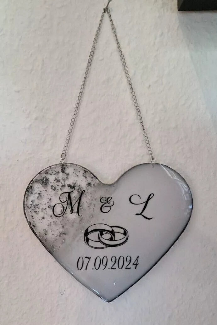 Erinnerungsherz aus Resin